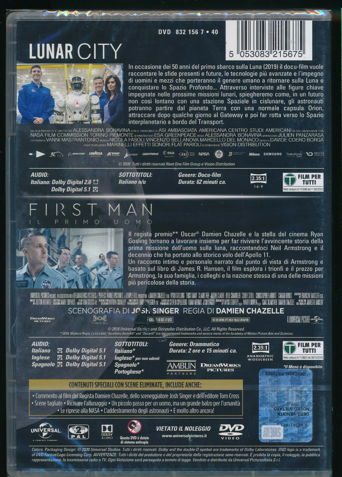 EBOND  First Man  Il Primo Uomo DVD D444006
