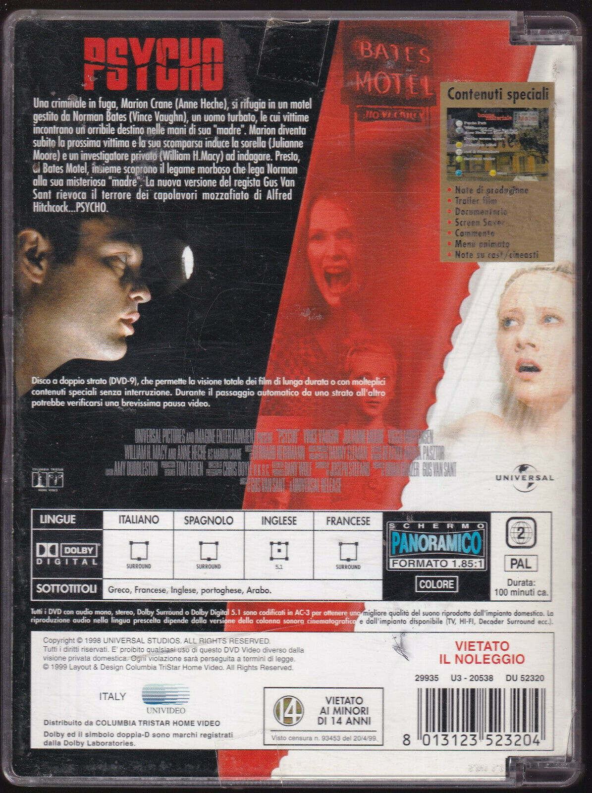 EBOND Psycho Sjb DVD D446006