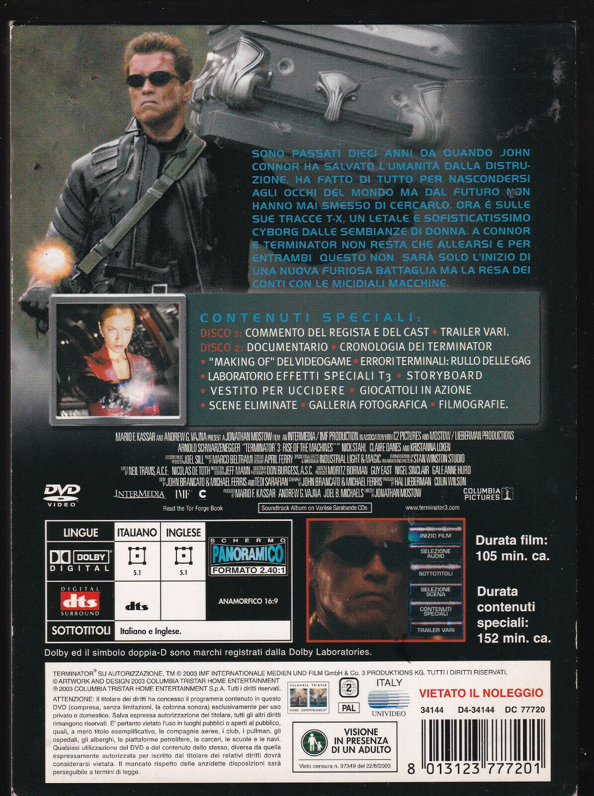 EBOND Terminator 3 Digipack  DVD D446011