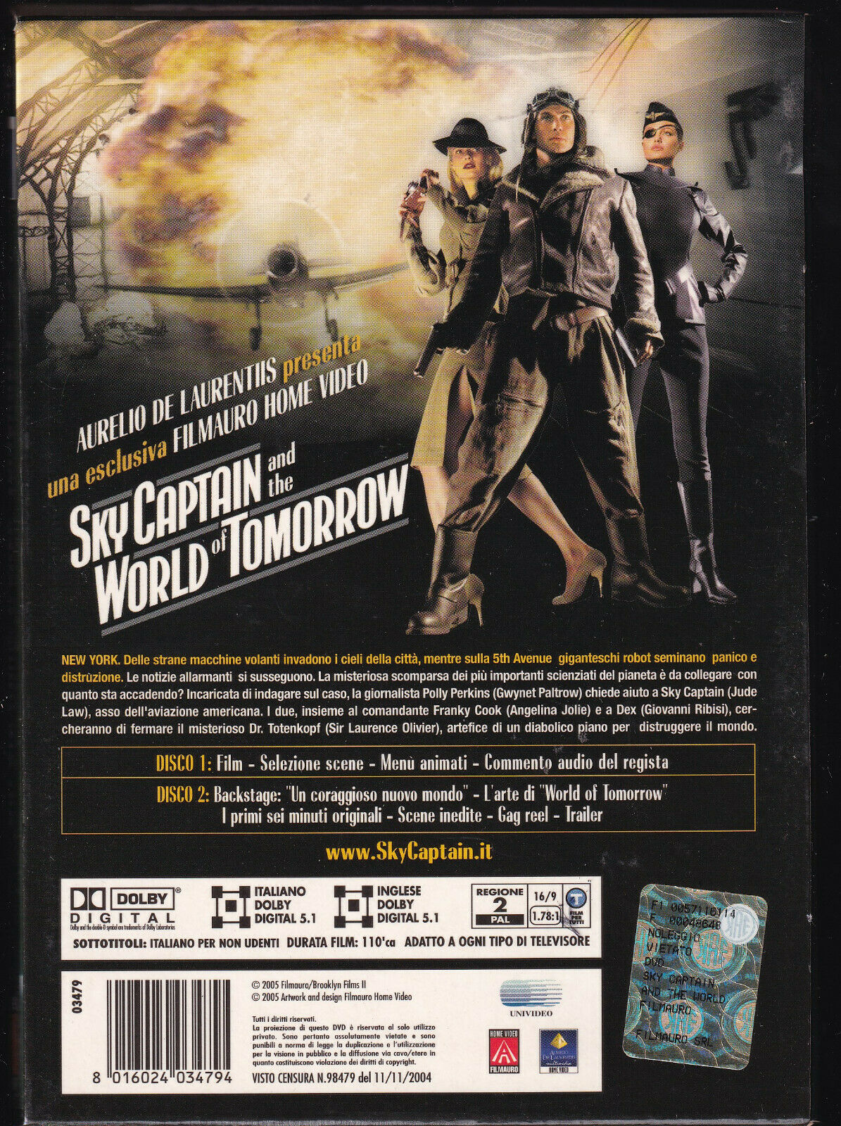 EBOND  Sky Captain And The World Of Tomorrow DVD D448002