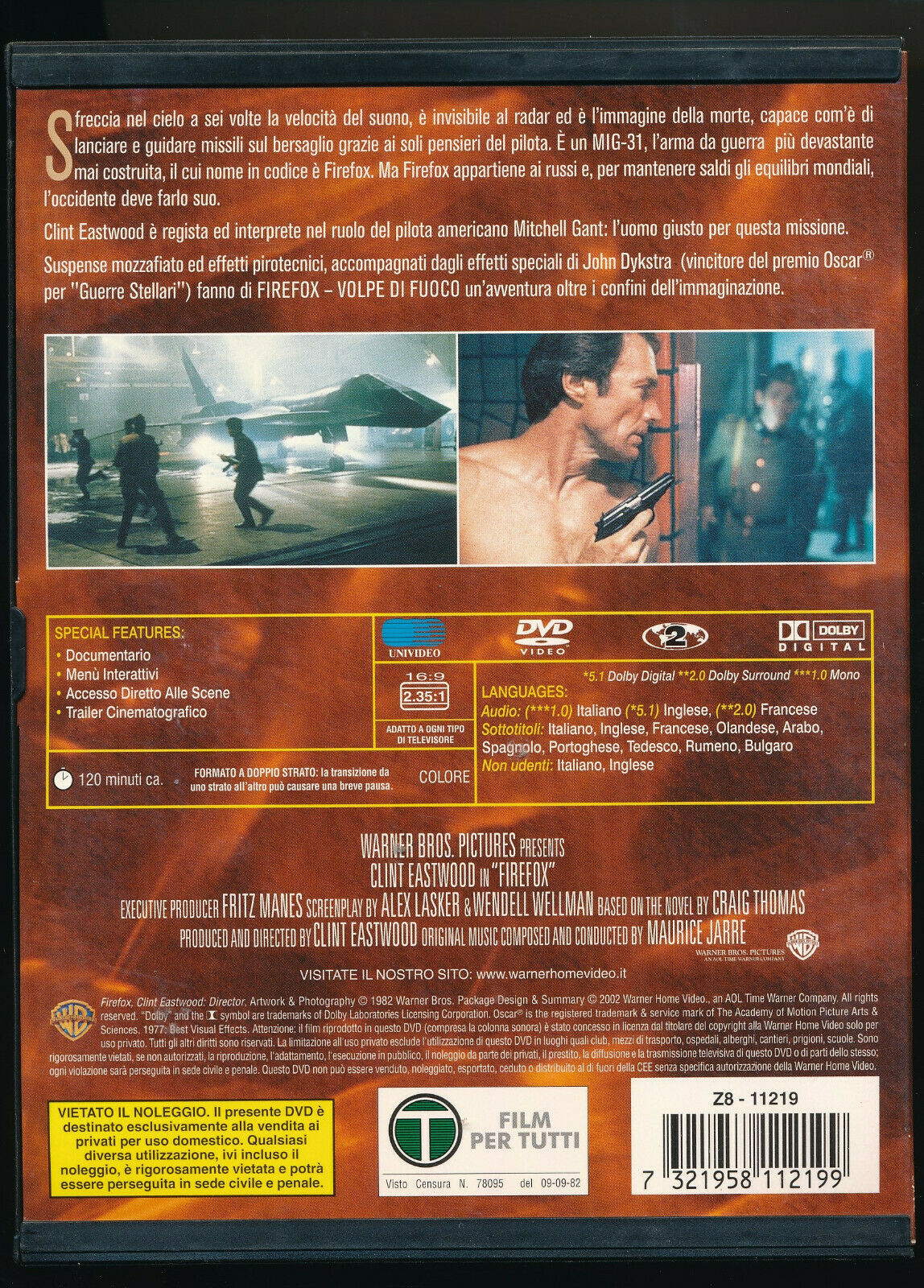 EBOND  Firefox - Volpe Di Fuoco DVD Snapper D467013
