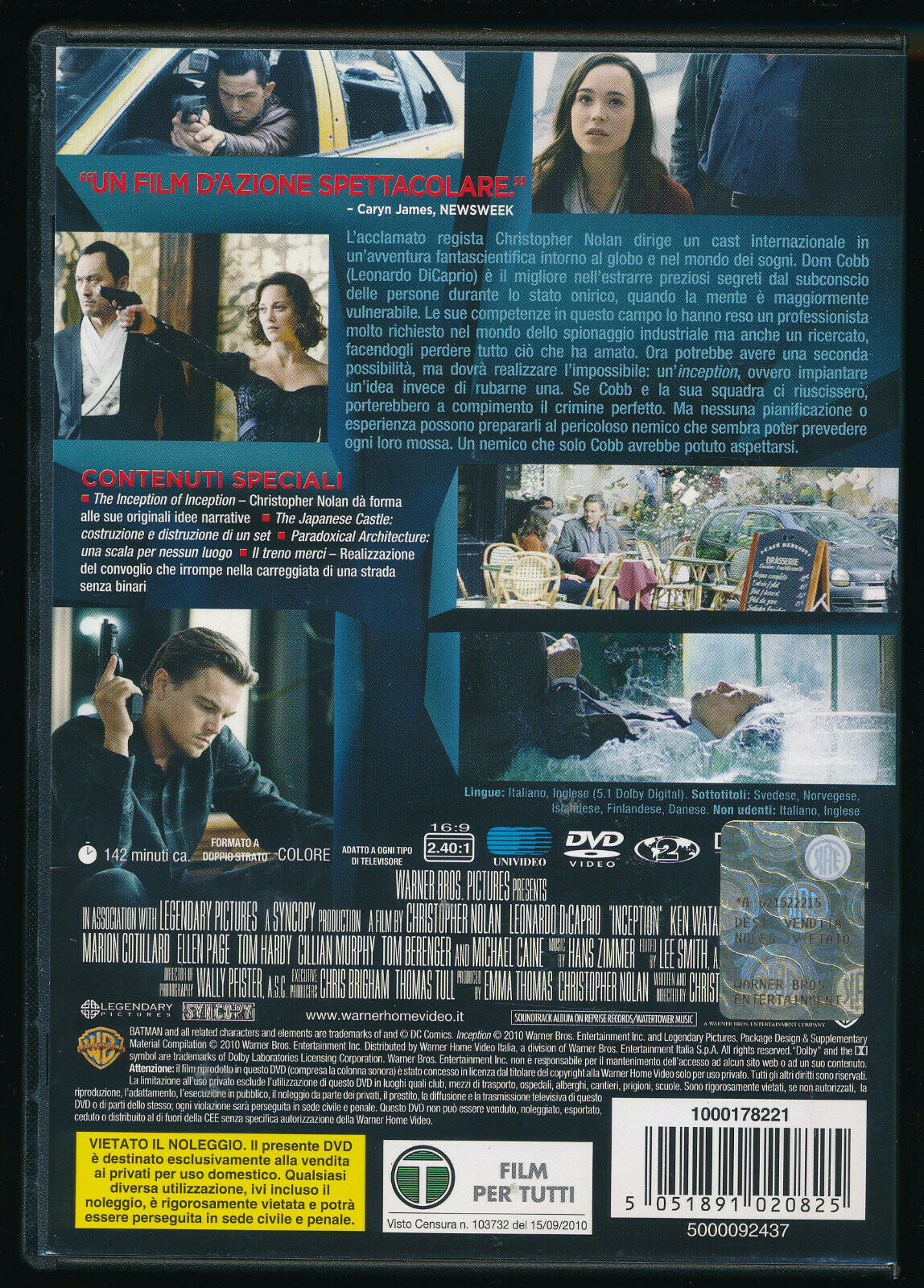 EBOND Inception DVD D477010