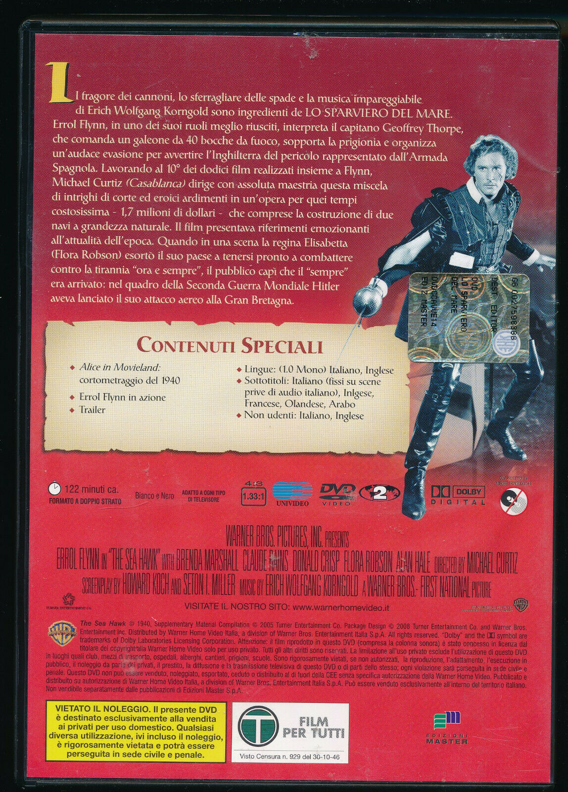 EBOND Lo Sparviero Del Mare  DVD Editoriale D482011