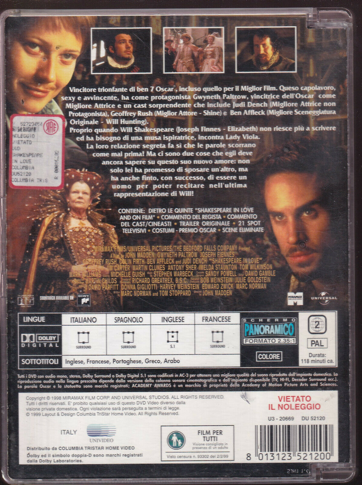 EBOND Shakespeare In Love Sjb  DVD D484016
