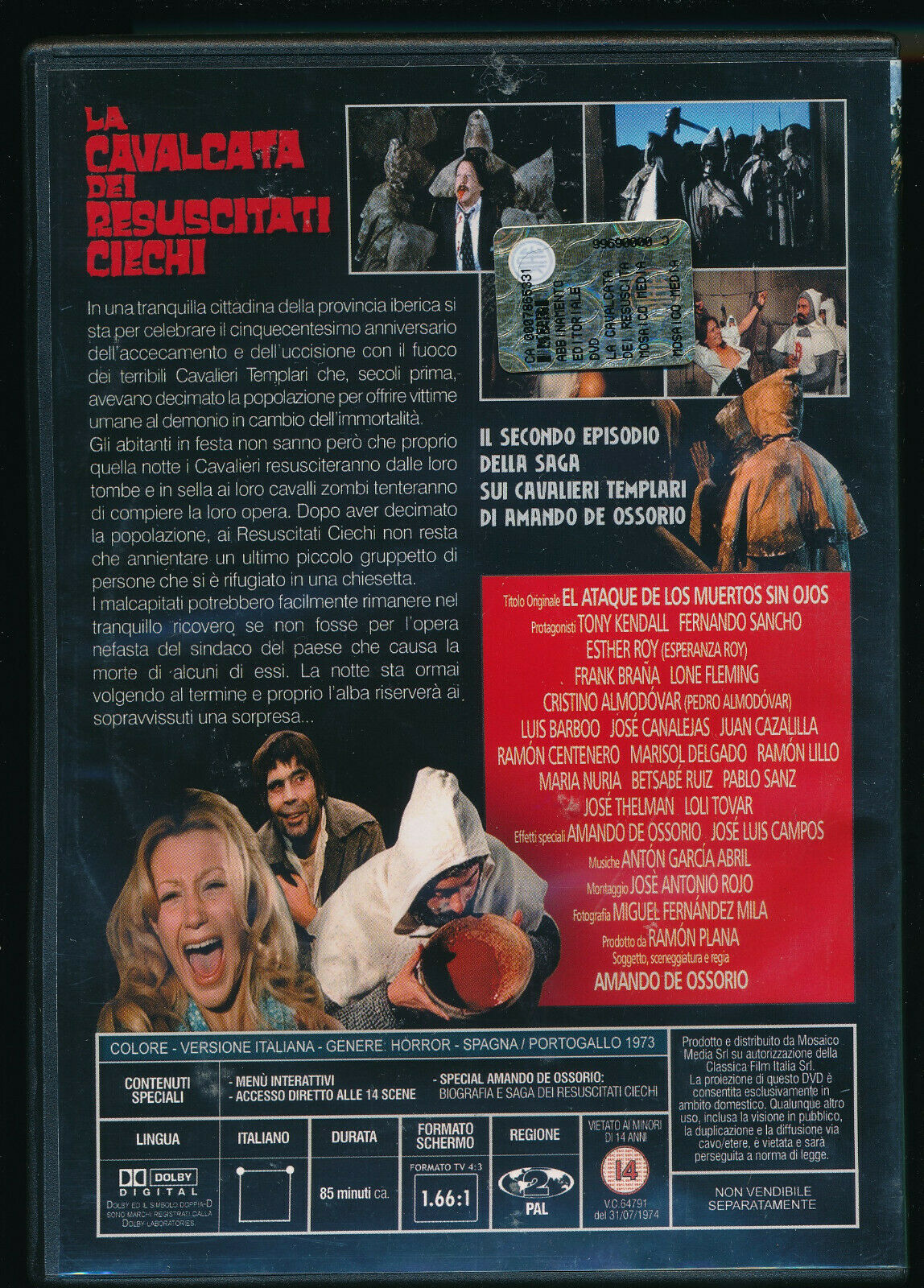 EBOND La Cavalcata Dei Resuscitati Ciechi  DVD Editoriale D487001