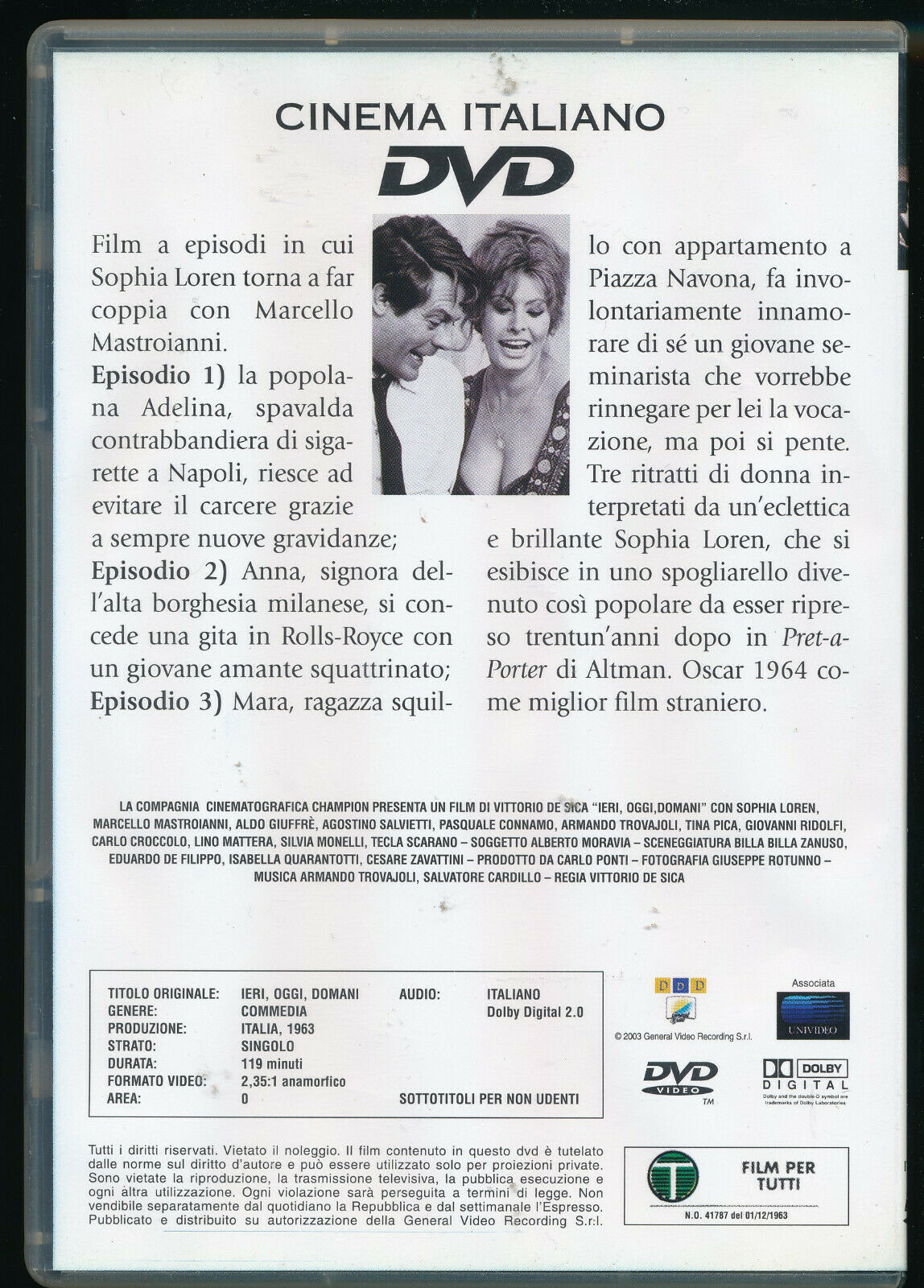 EBOND Ieri, Oggi, Domani DVD Editoriale D488011