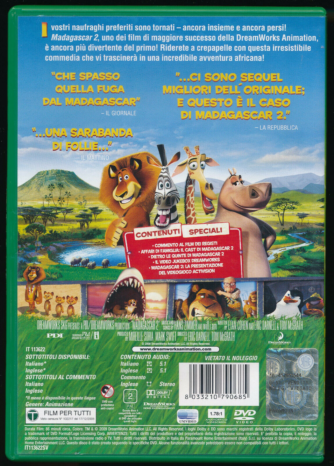 EBOND Madagascar 2 DVD D524015