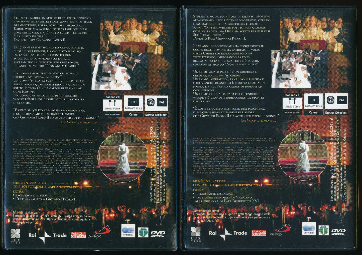 EBOND Giovanni Paolo Ii  Prima Parte e Seconda DVD Editoriale D536013