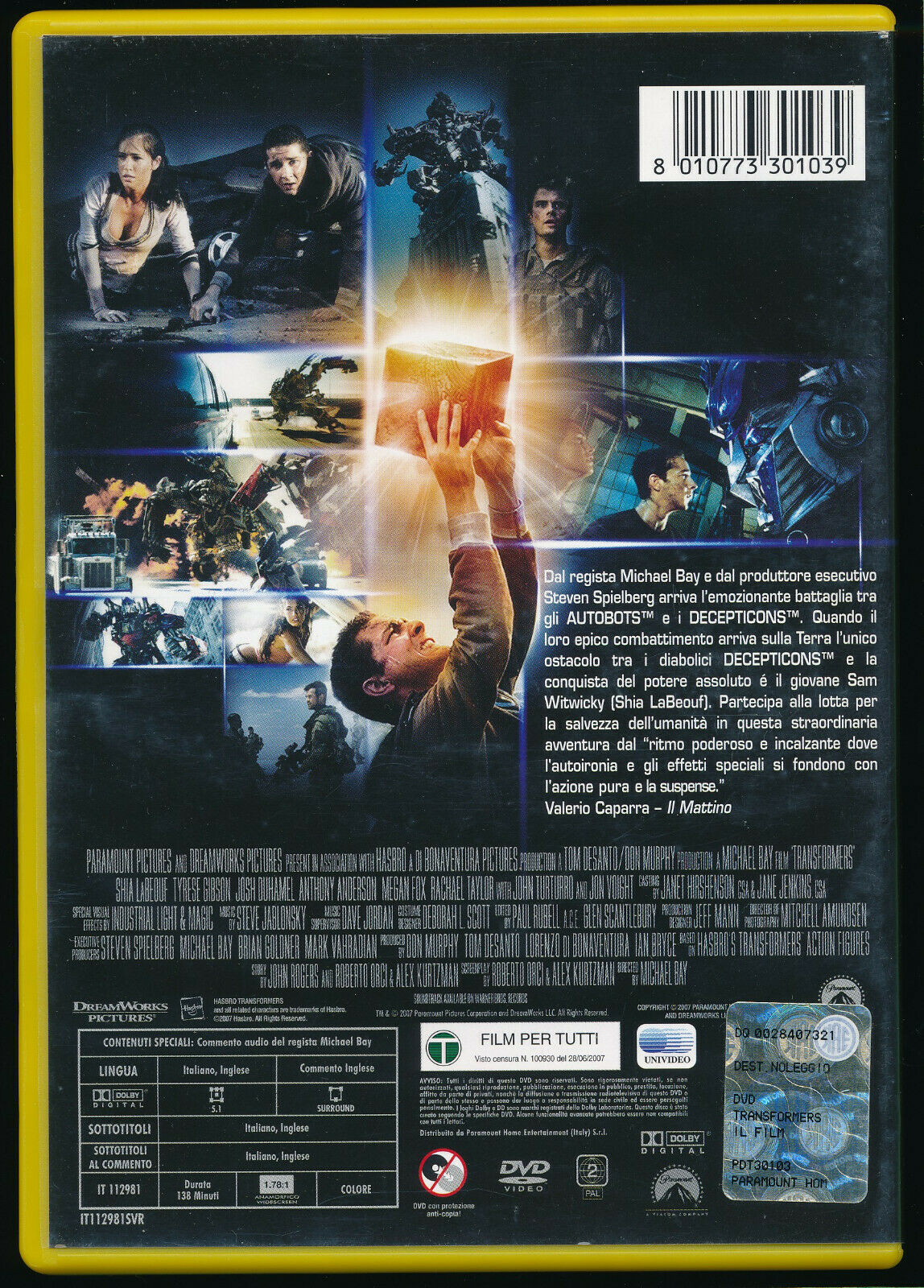 EBOND Transformers DVD Ex Noleggio D543006