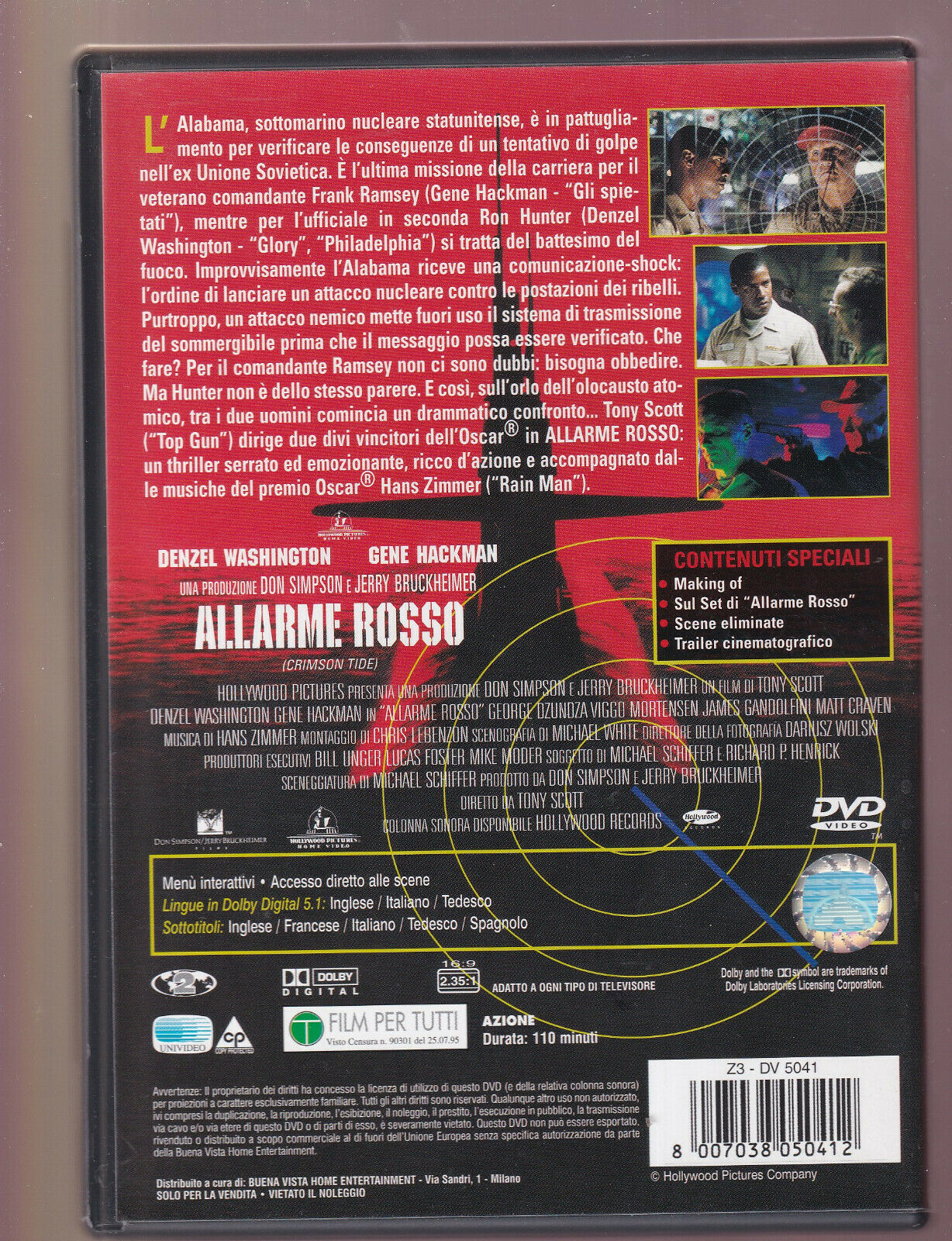 EBOND Allarme Rosso  DVD D544005