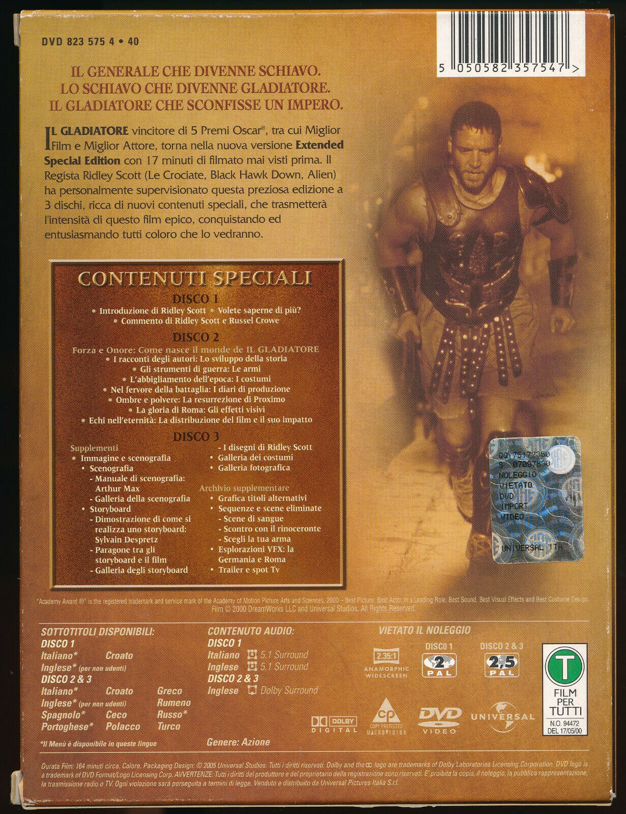 EBOND Il Gladiatore Extended Special Edition  DVD D545007