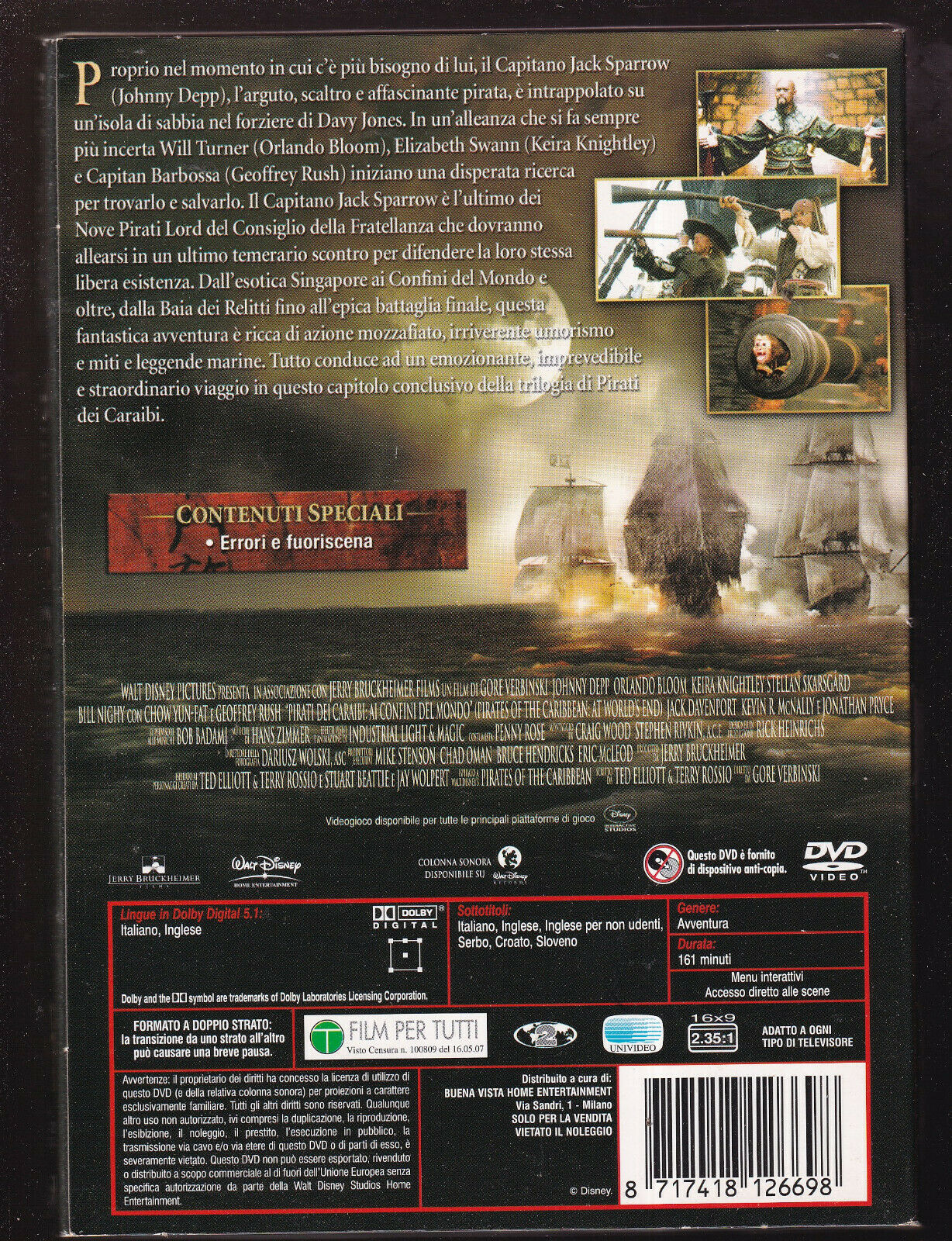 EBOND  Pirati Dei Caraibi Ai Confini Del Mondo DVD D552234