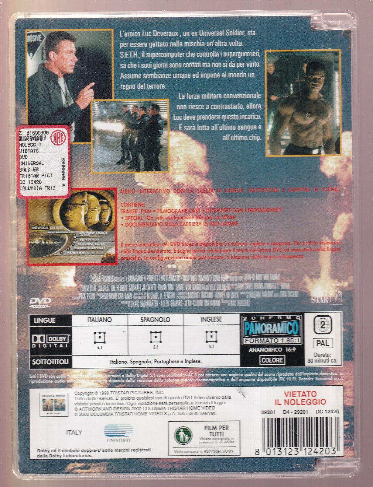 EBOND Universal Soldier The Return Sjb DVD D553346