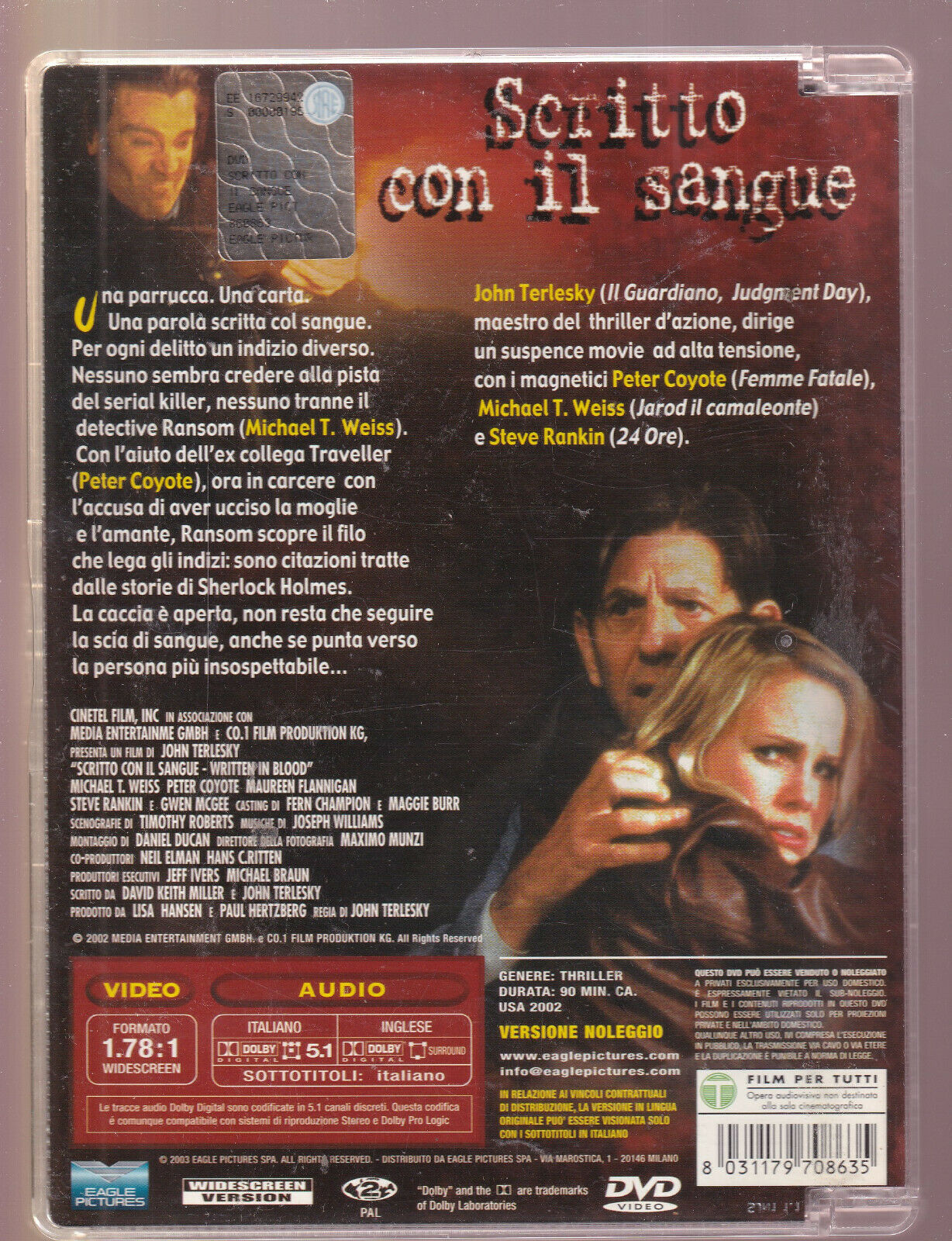 EBOND Scritto Con Il Sangue Sjb  DVD D553356