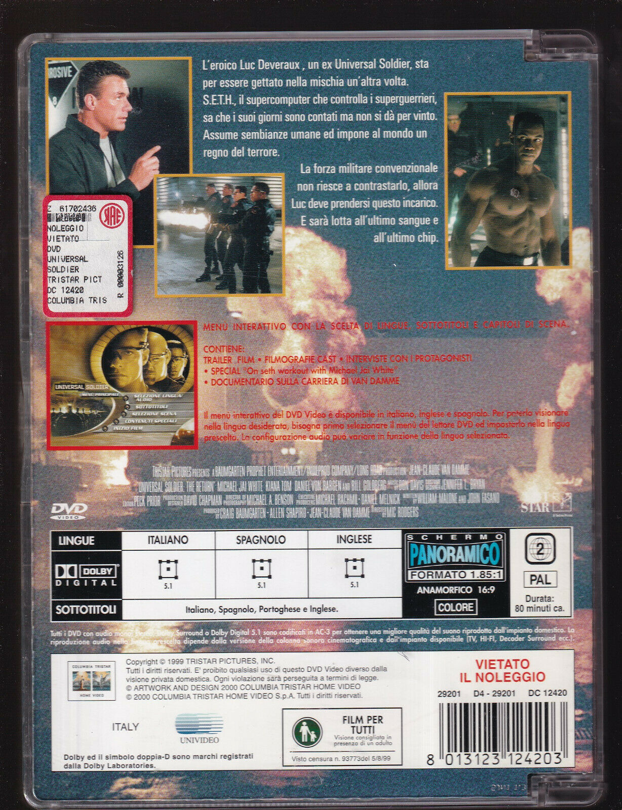 EBOND Universal Soldier The Return Sjb DVD D553446