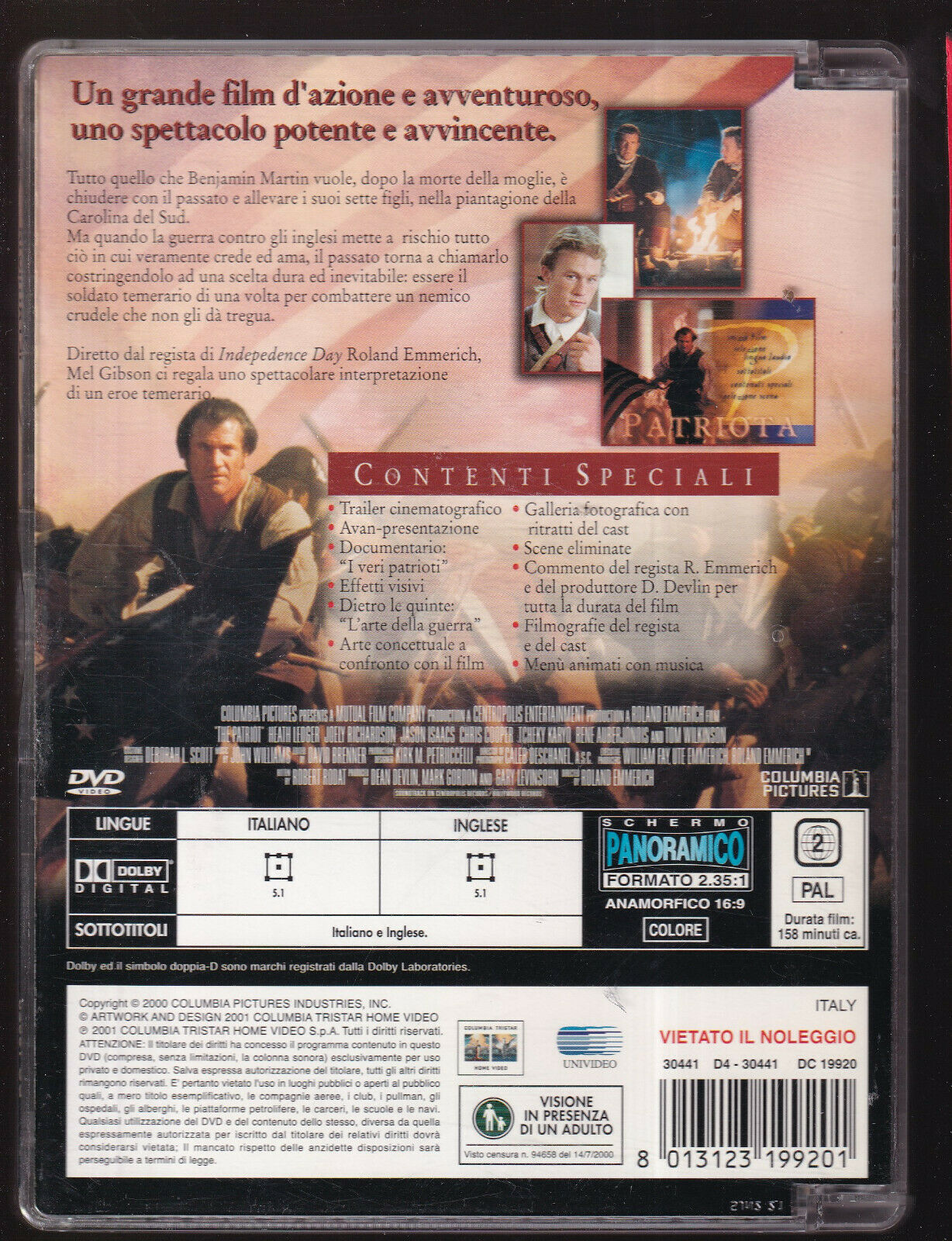 EBOND Il Patriota Sjb DVD D554223