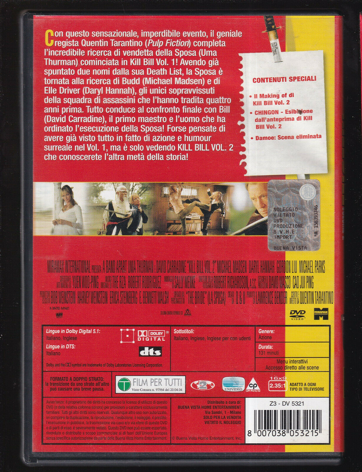 EBOND Kill Bill Volume 2 DVD D554440