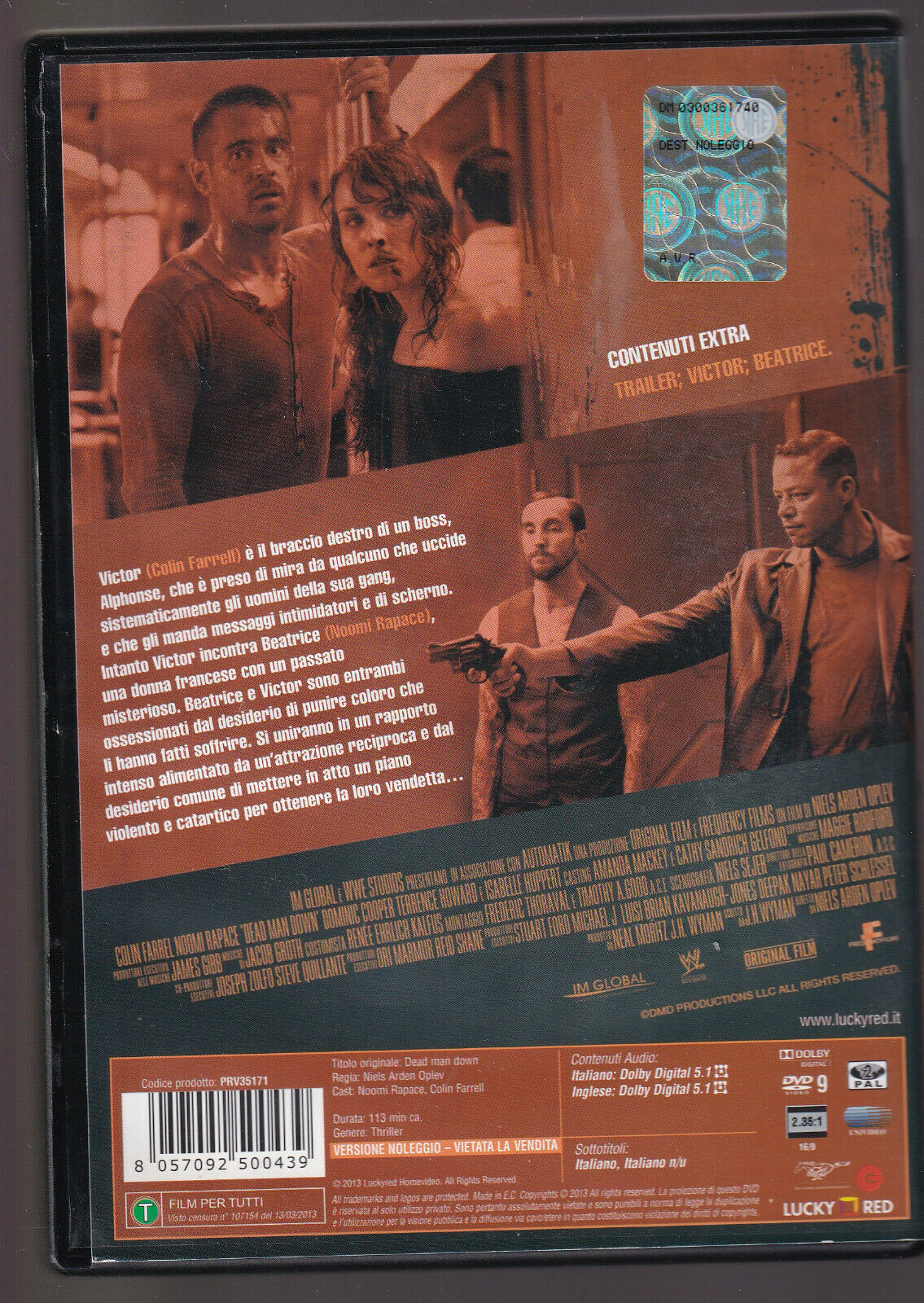 EBOND Dead Man Down  DVD Ex Noleggio D555218