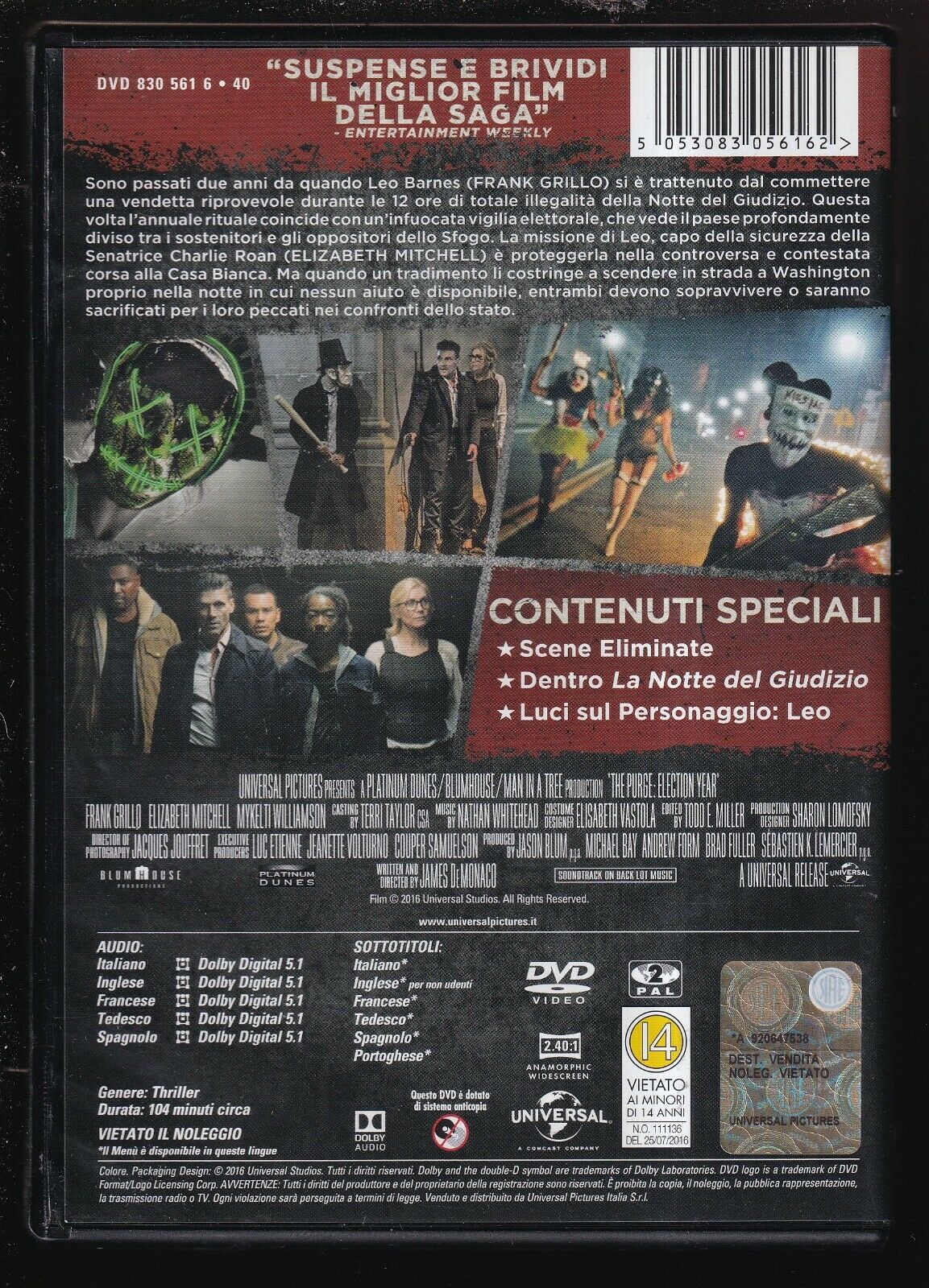 EBOND La Notte Del Giudizio - Election Year DVD D555442