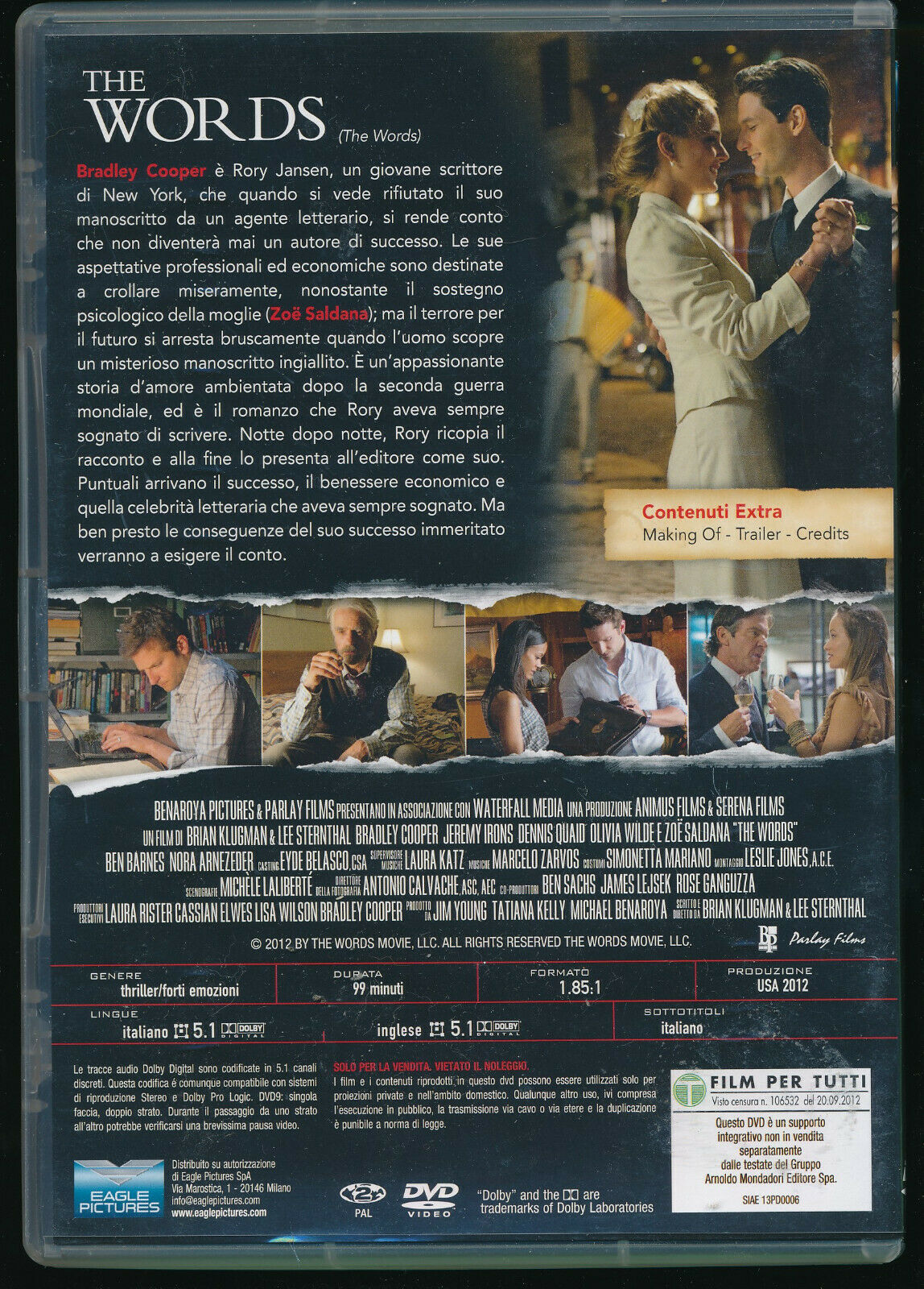 EBOND The Words  DVD  Editoriale D555607