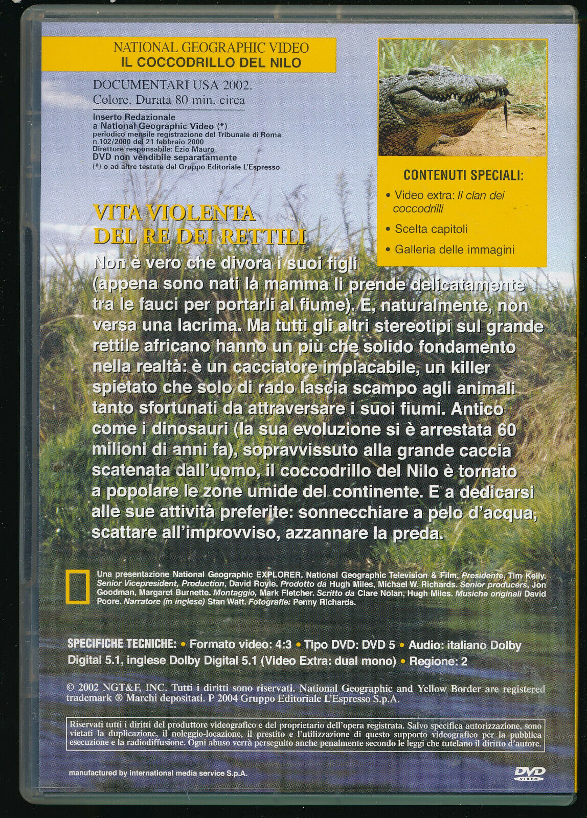 EBOND Il Coccodrillo Del Nilo National Geographic  N. 17 DVD D555639