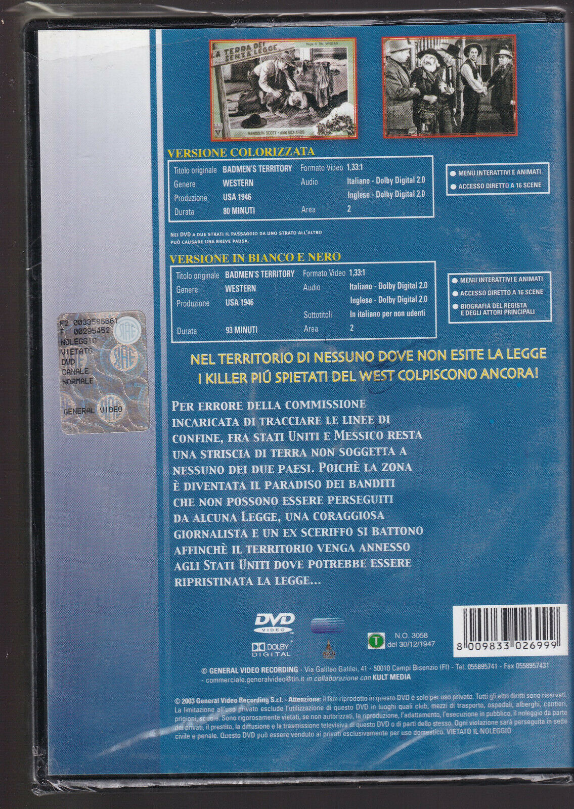 EBOND La Terra Dei Senza Legge  DVD D555727