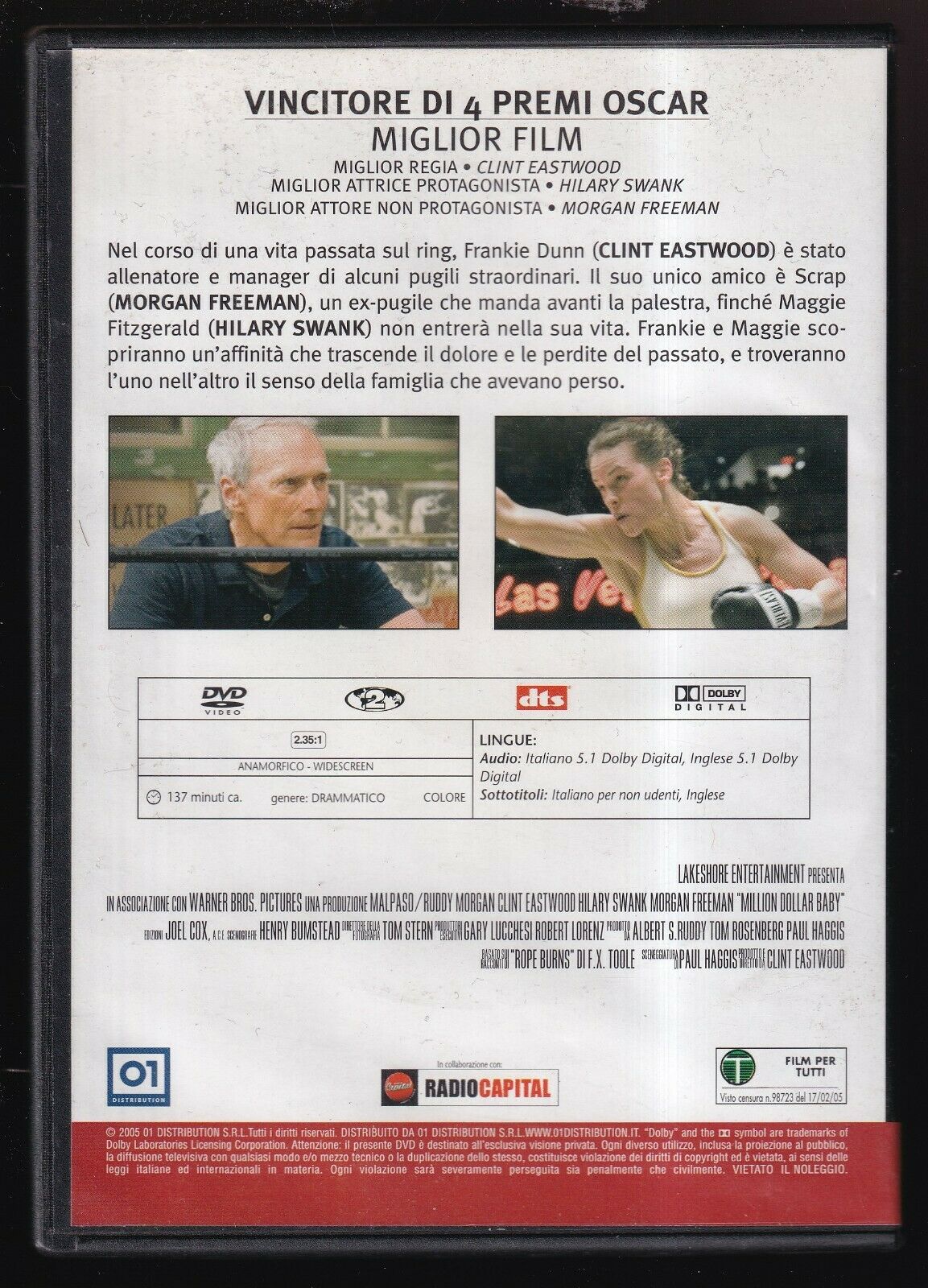 EBOND   Million Dollar Baby  DVD Editoriale D555907