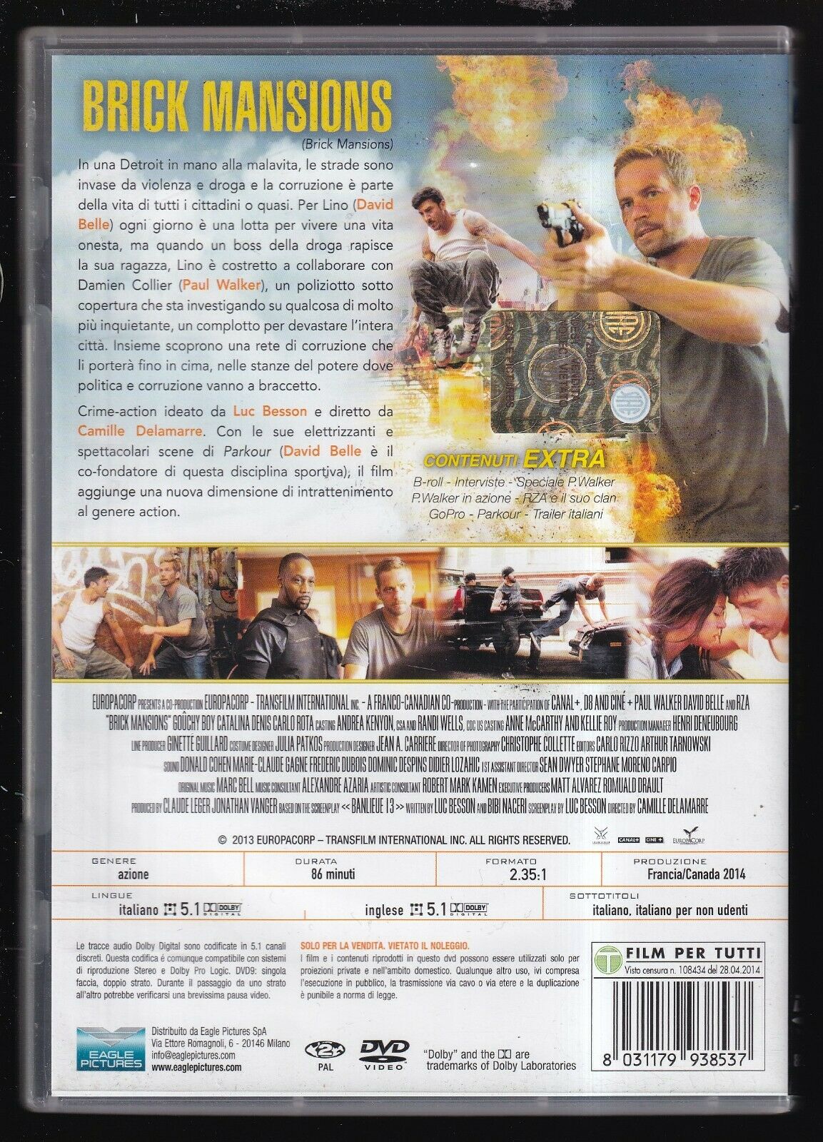 EBOND Brick Mansions DVD D556006