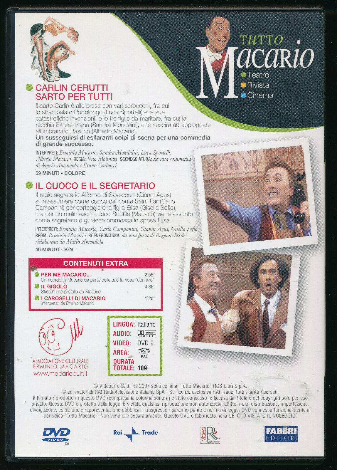EBOND Tutto Macario Oklabama DVD  Editoriale D556322