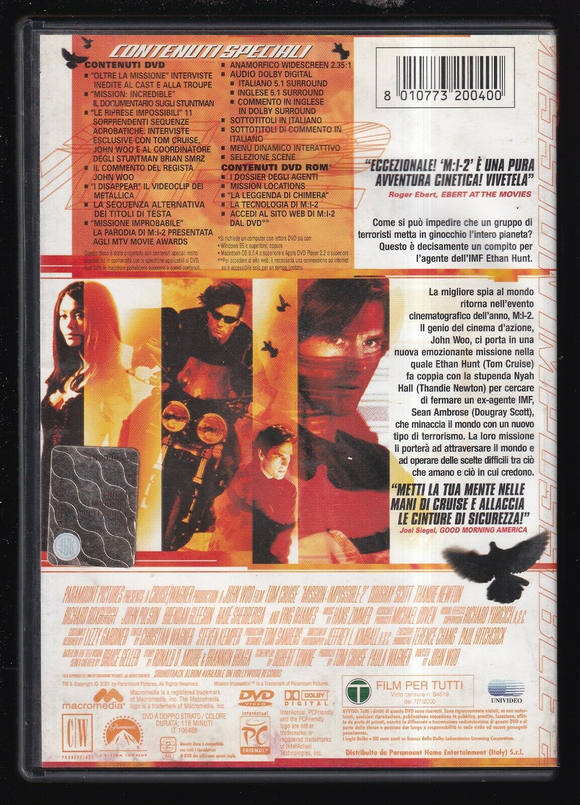 EBOND  M:i-2 - Mission: Impossible 2  DVD D556620