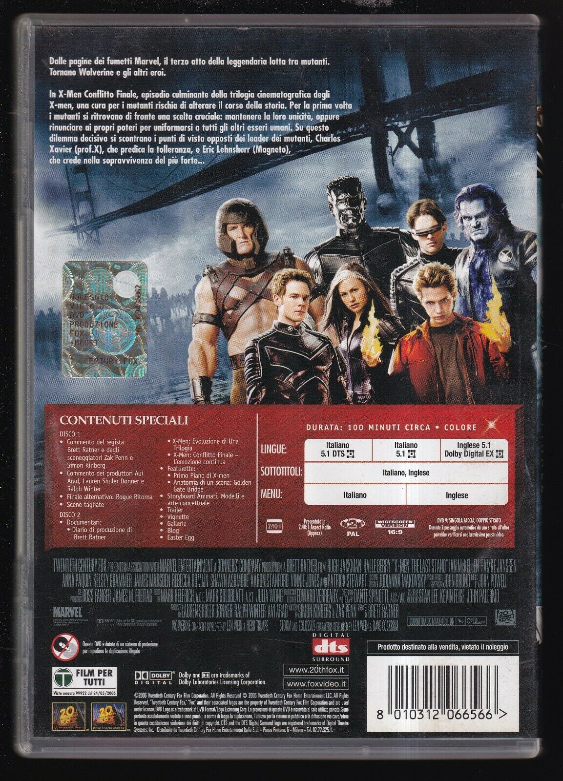 EBOND X-men - Conflitto Finale  DVD D Edizione Speciale 2 Dischi D556639