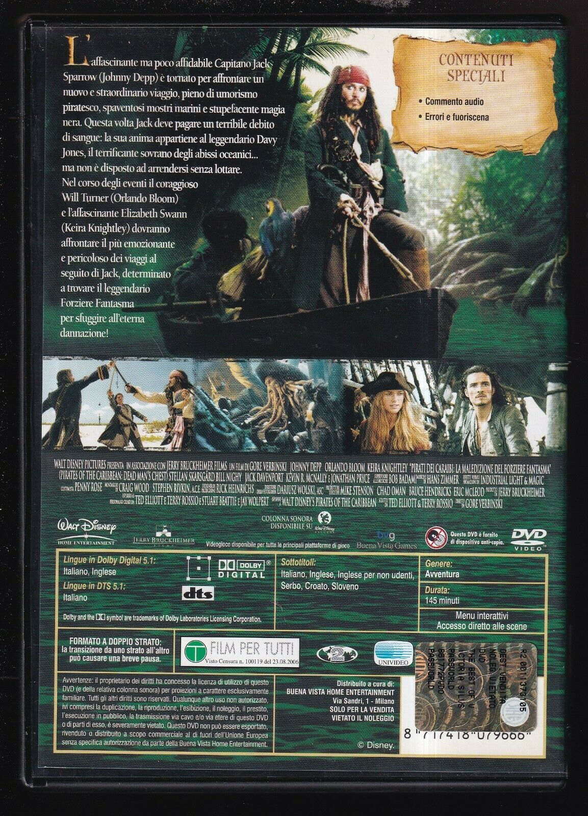 EBOND Pirati Dei Caraibi La Maledizione Del Forziere DVD Ex Noleggio D556707