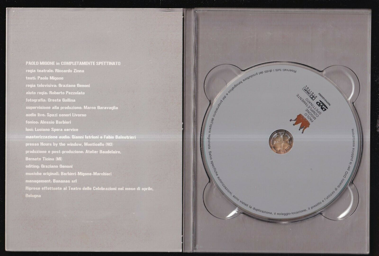 EBOND Completamente Spettinato Paolo Migone  Digipack DVD Editoriale D556821