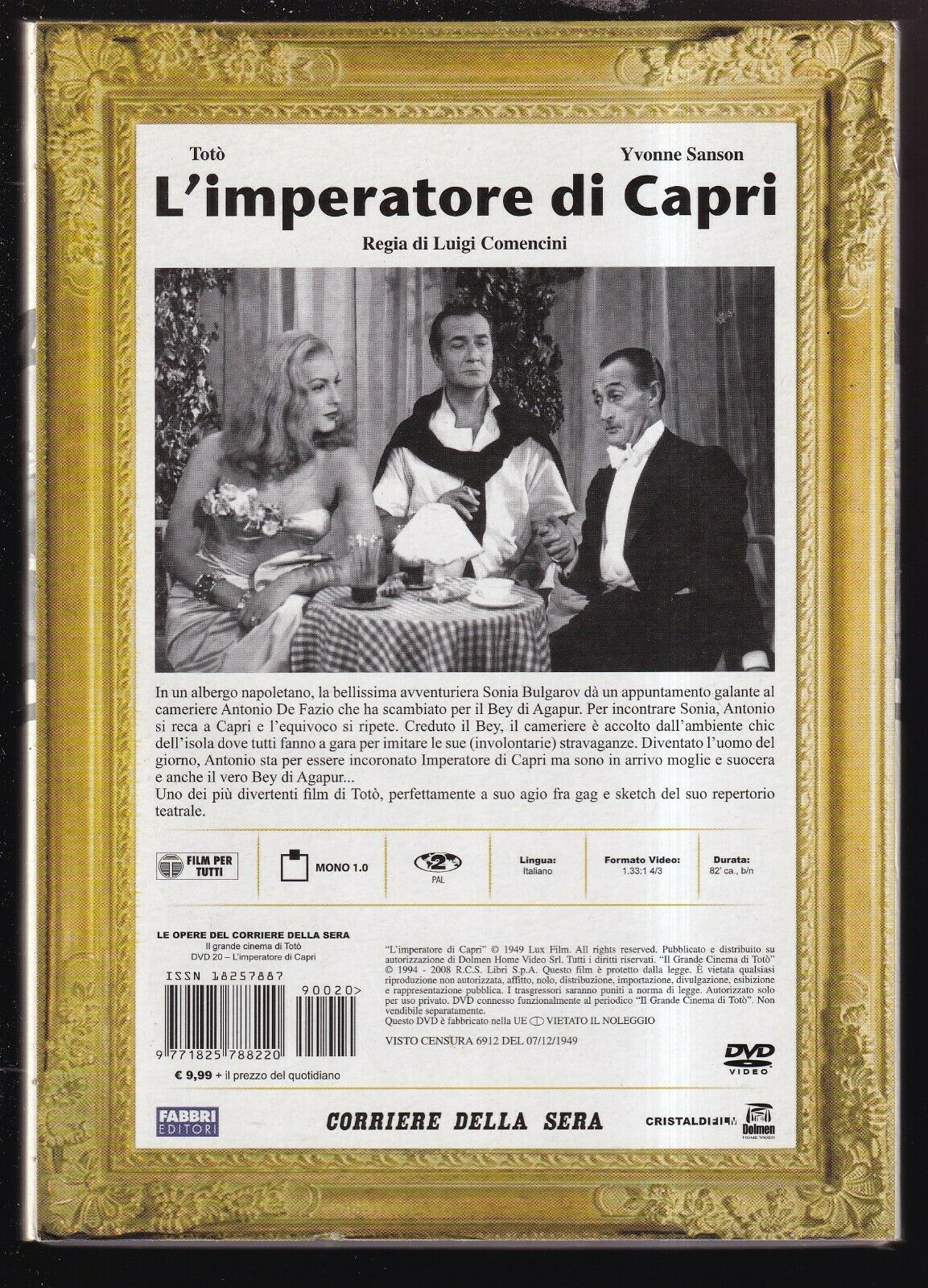 EBOND L'imperatore Di Capri Vol.20 Il Grande Cinema Di Toto DVD EDitoria D556831