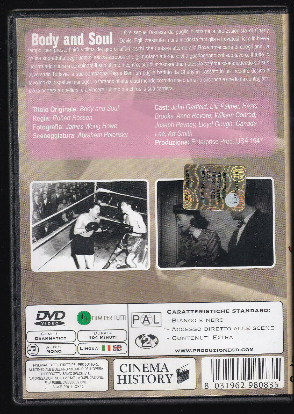 EBOND Body And Soul DVD D557207