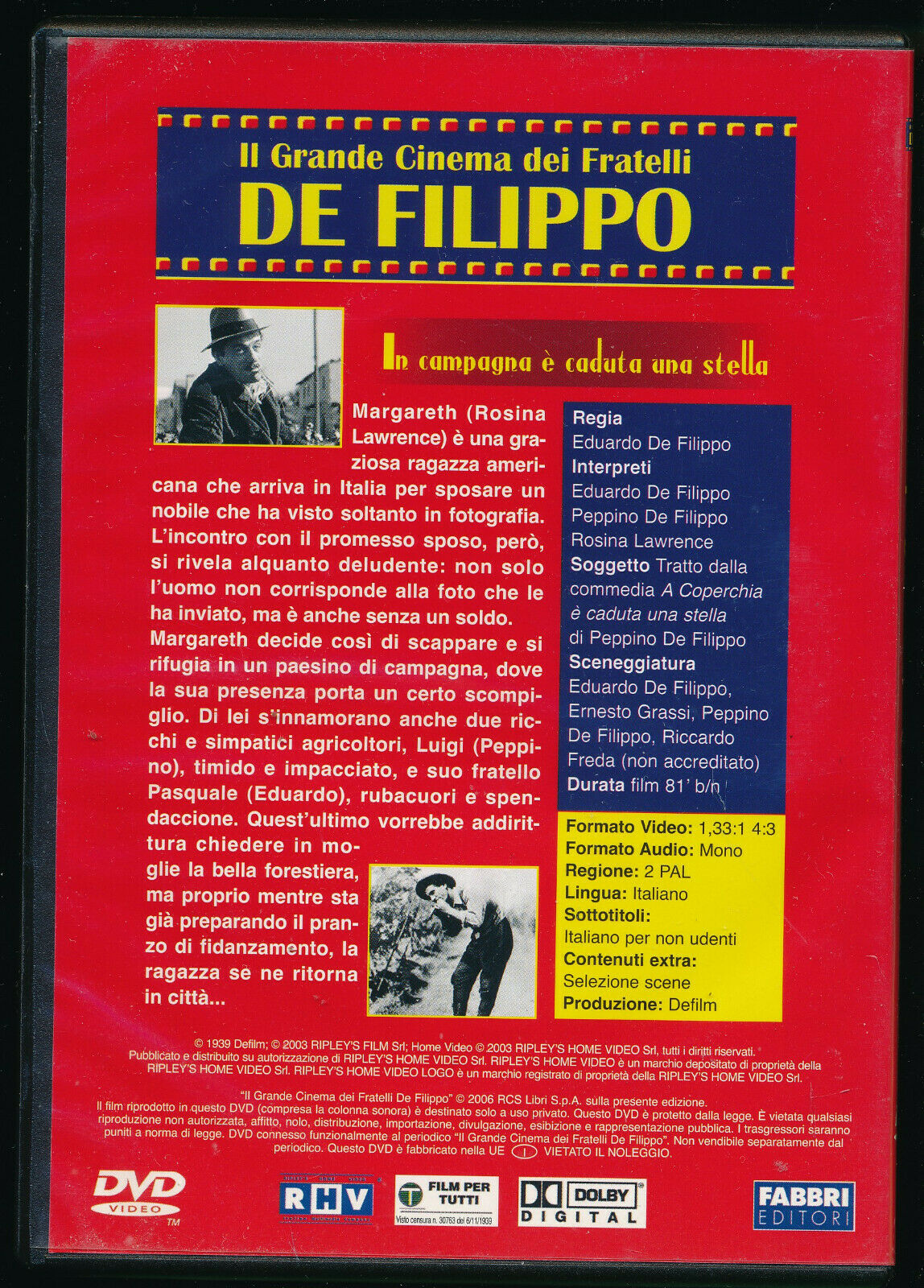 EBOND In Campagna e Caduta Una Stella DVD Editoriale D557342