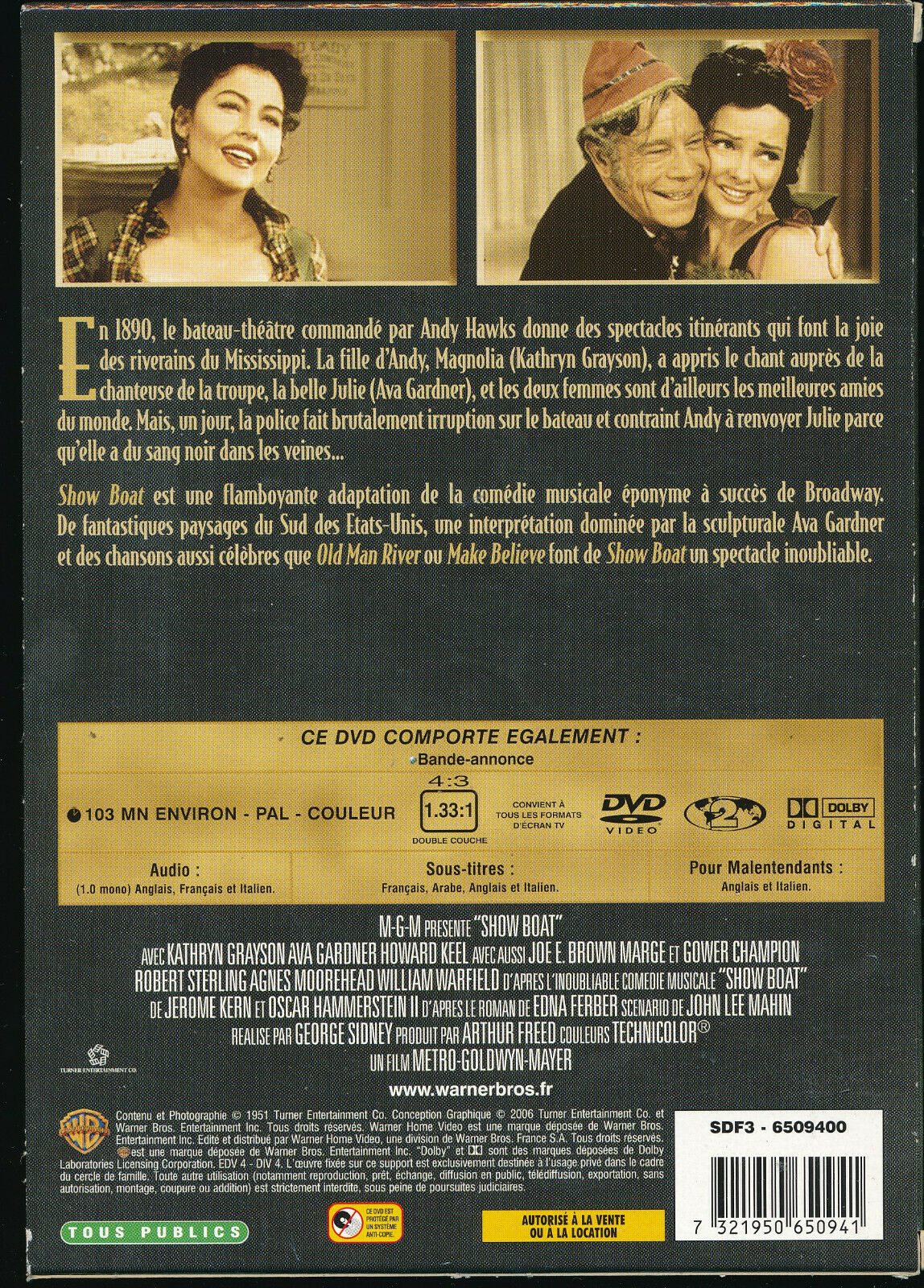 EBOND Show Boat  DVD EDizione Francia D557506