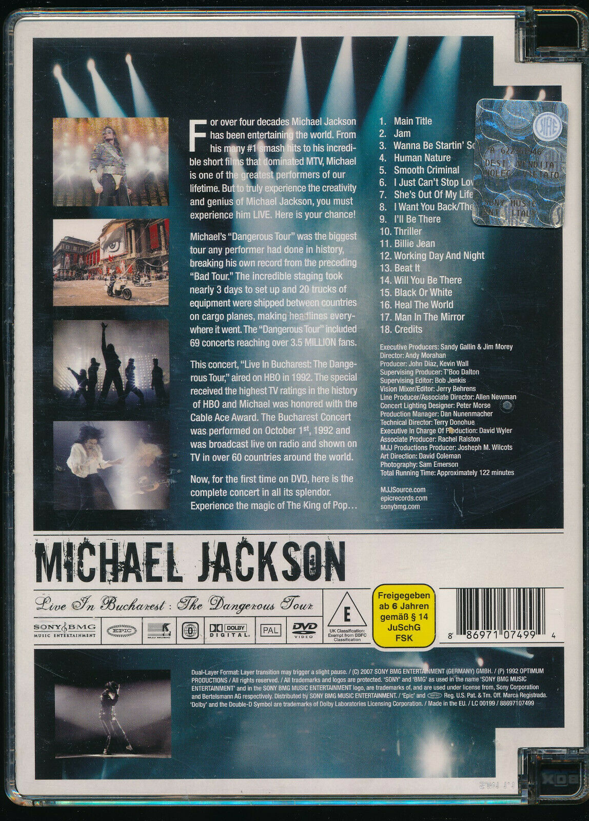 EBOND Michael Jackson - Live In Bucharest: The Dangerous Tour DVD  Sjb D557651