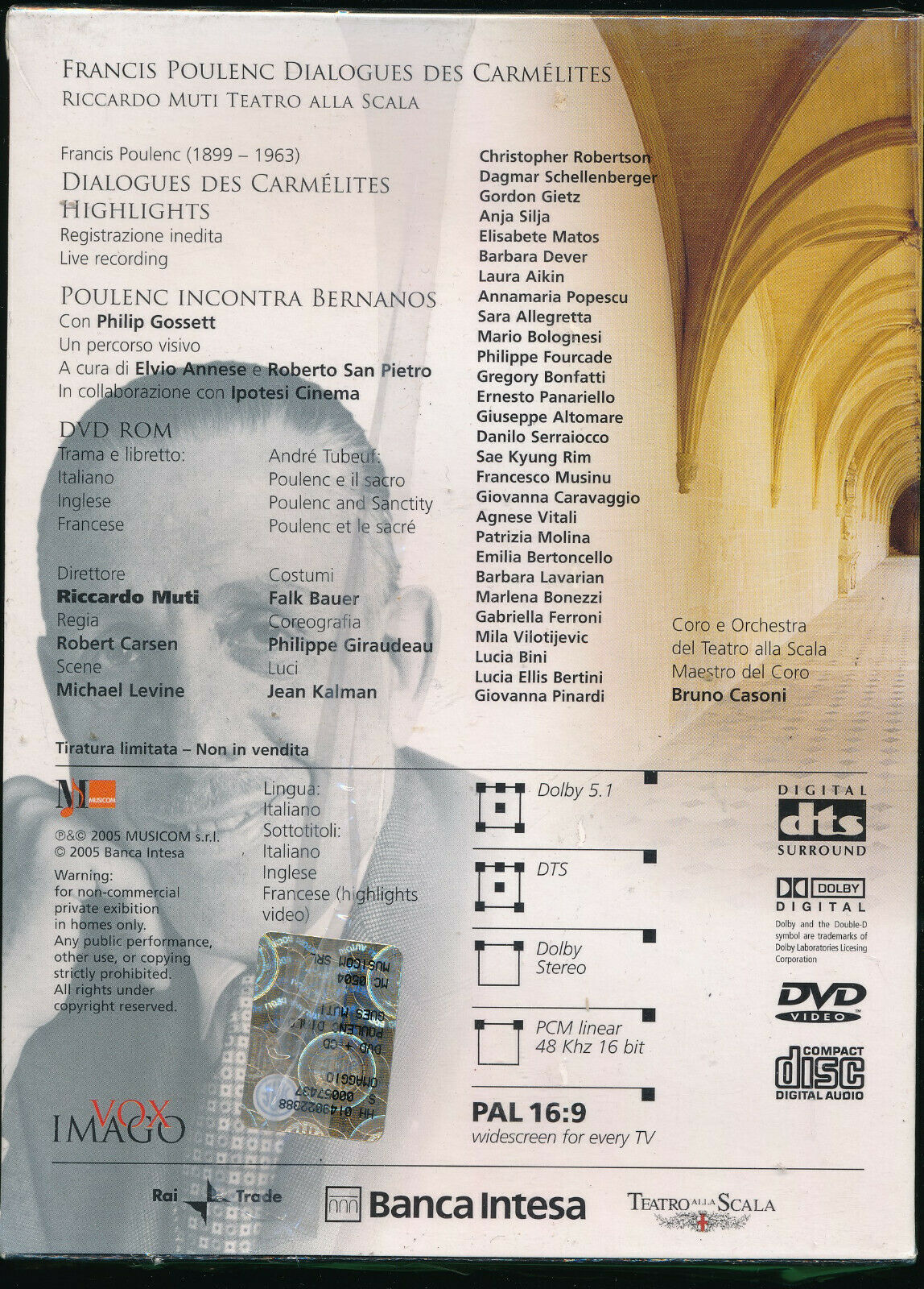 EBOND Francis Poulenc. Dialogues Des Carmelites. Riccardo Muti DVD D557715