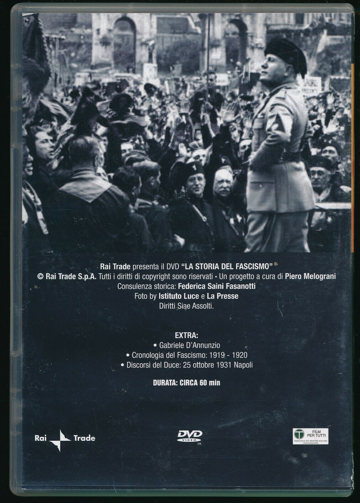 EBOND  La Storia Del Fascismo - Le Origini 1919-1922 N.1 DVD  Editoriale D557945
