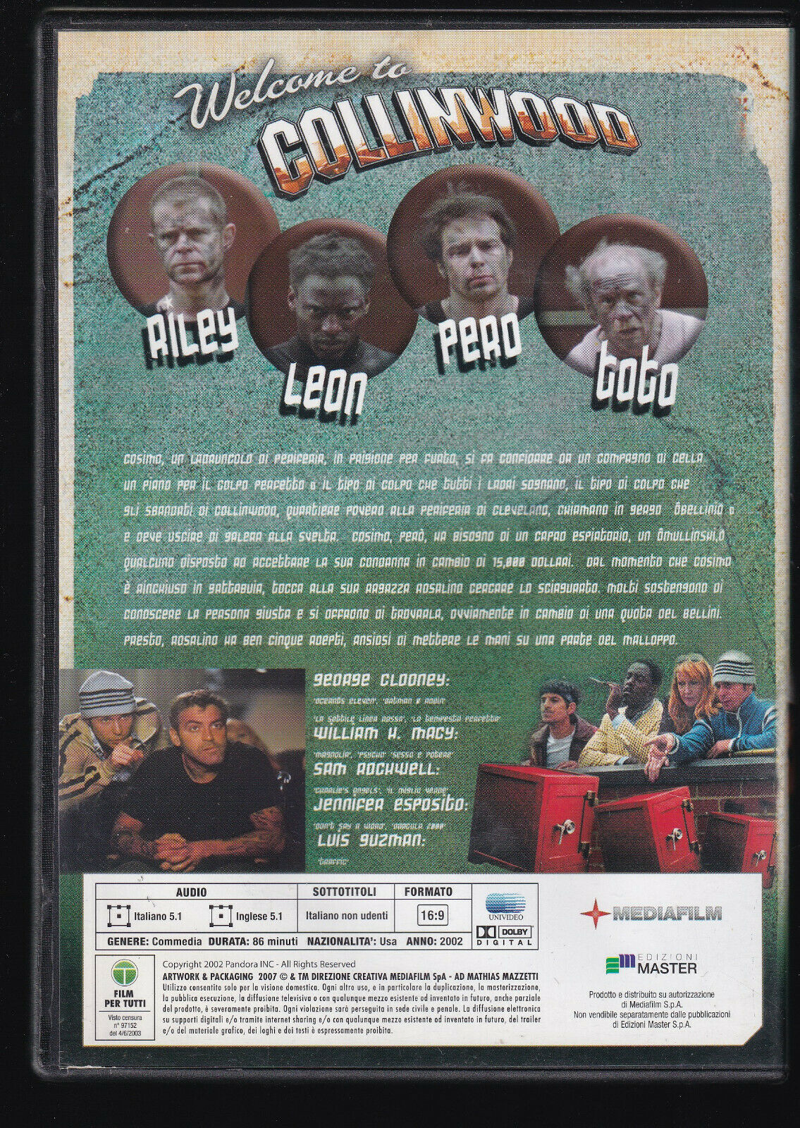 EBOND Welcome To Collinwood DVD Editoriale D558153