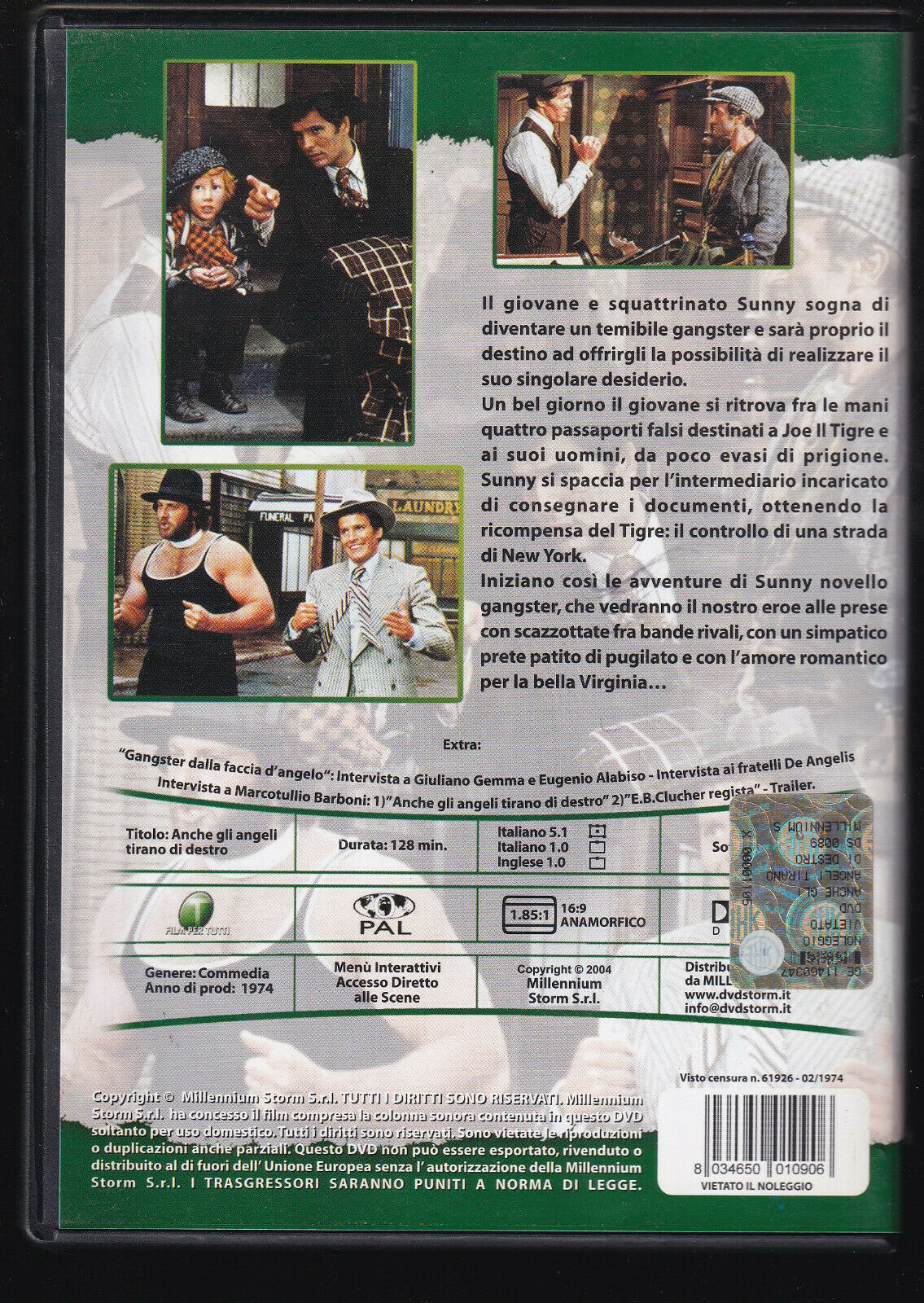 EBOND Anche Gli Angeli Tirano Di Destro  DVD D558241