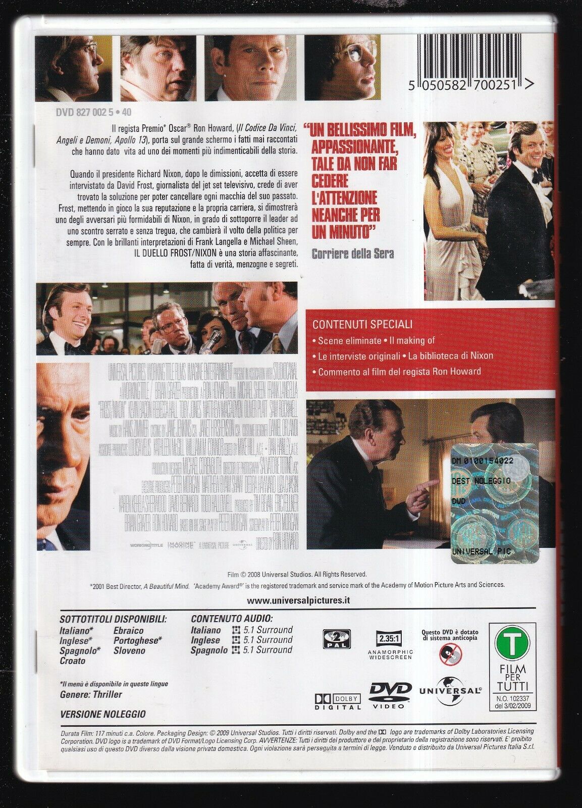 EBOND Frost - Nixon: Il Duello DVD Ex Noleggio D558302
