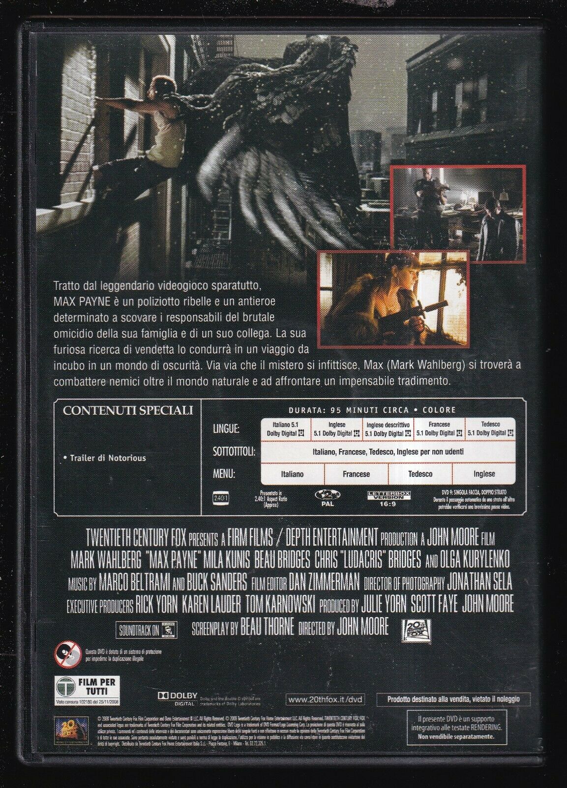 EBOND Max Payne DVD Editoriale D558538