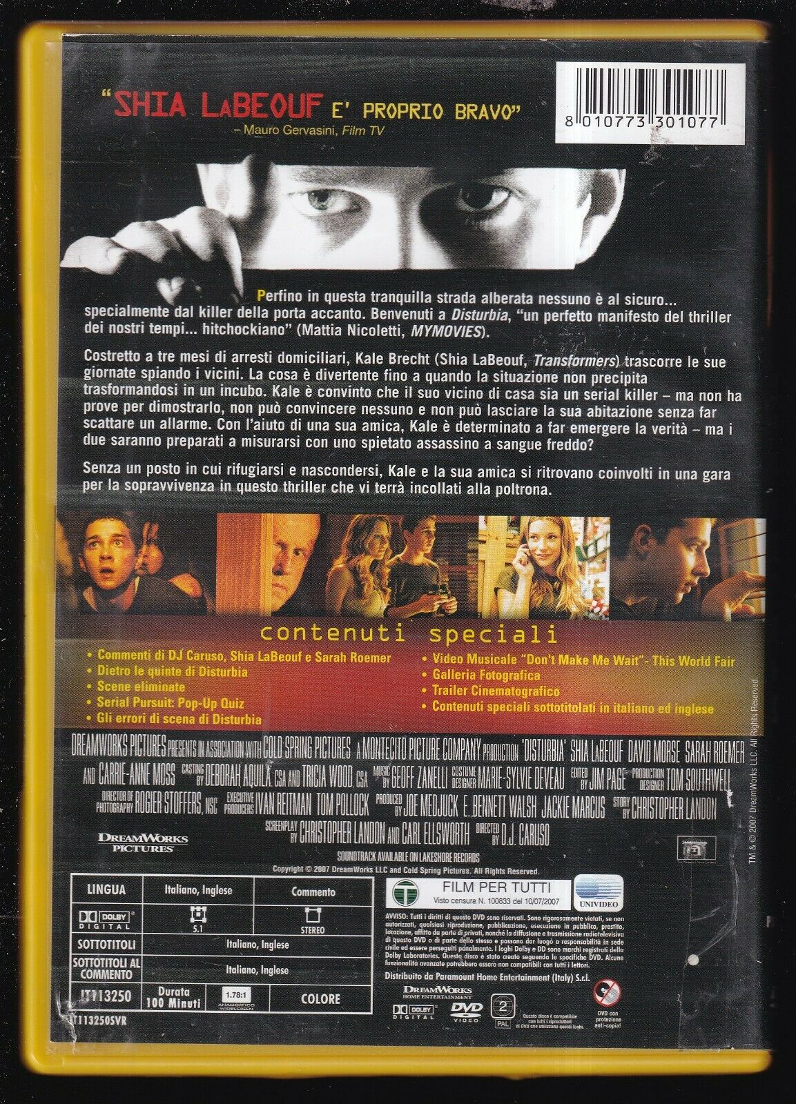 EBOND Disturbia  DVD Ex Noleggio D559006