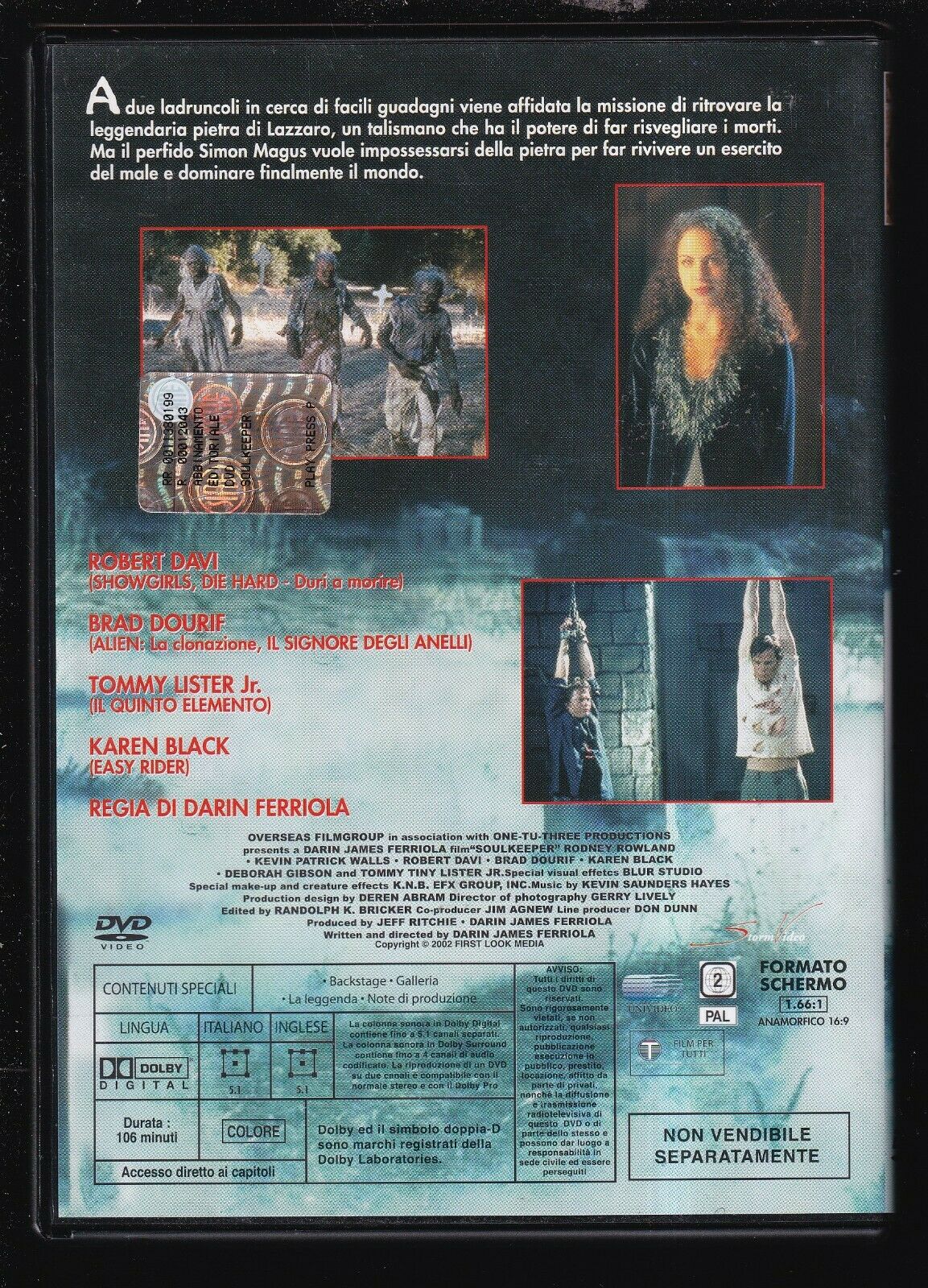 EBOND Soulkeeper Di Darin Ferriola DVD Editoriale D559008