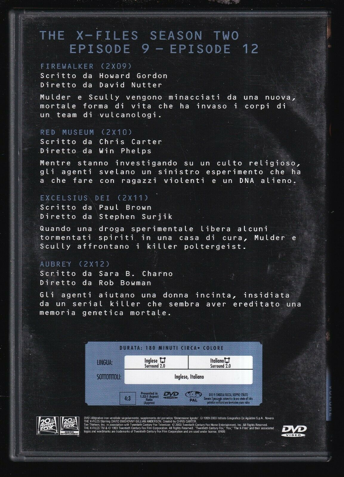 EBOND The X-files Collection Stagione 2 Volume 3 DVD Editoriale D559234