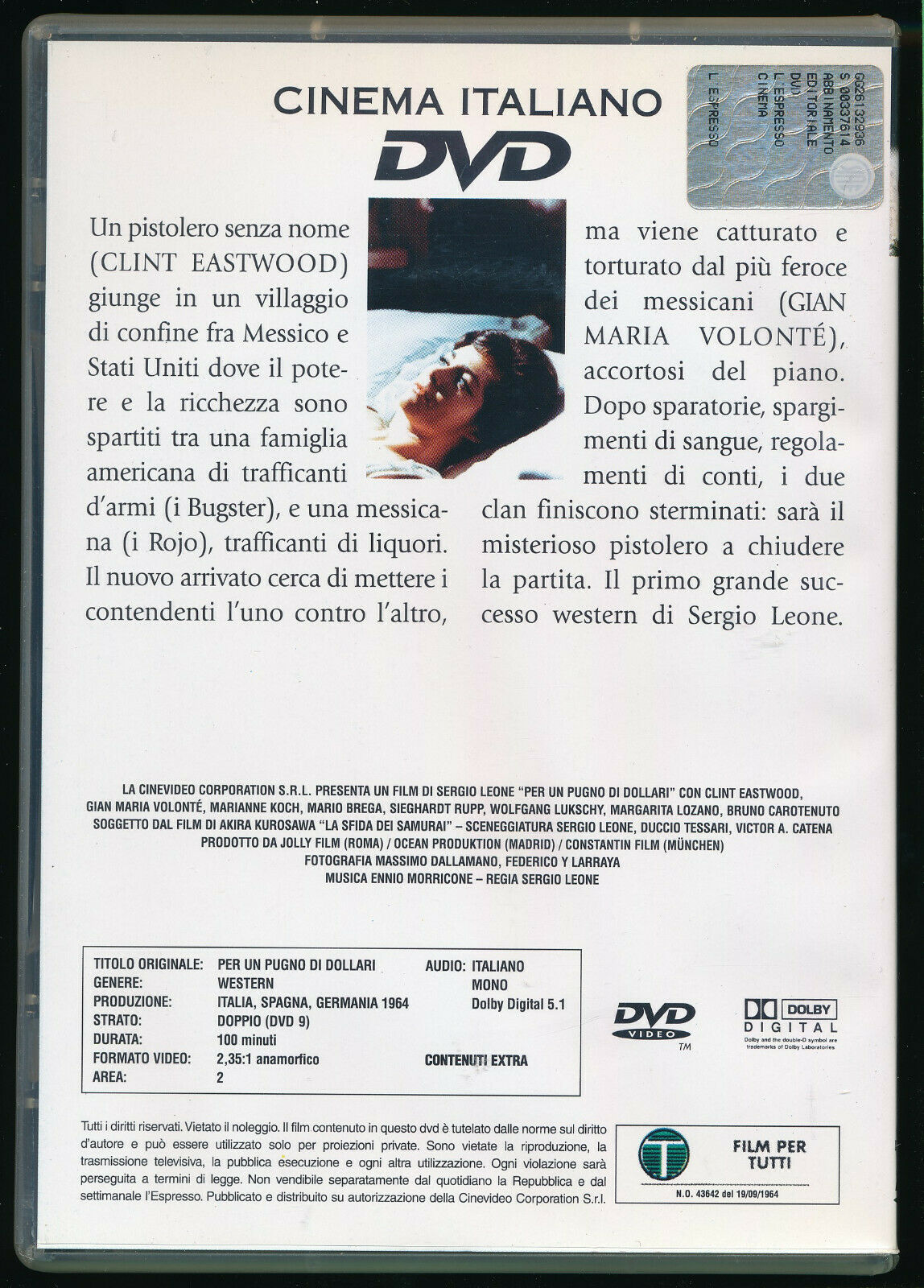 EBOND Per Un Pugno Di Dollari  DVD  Editoriale D559664