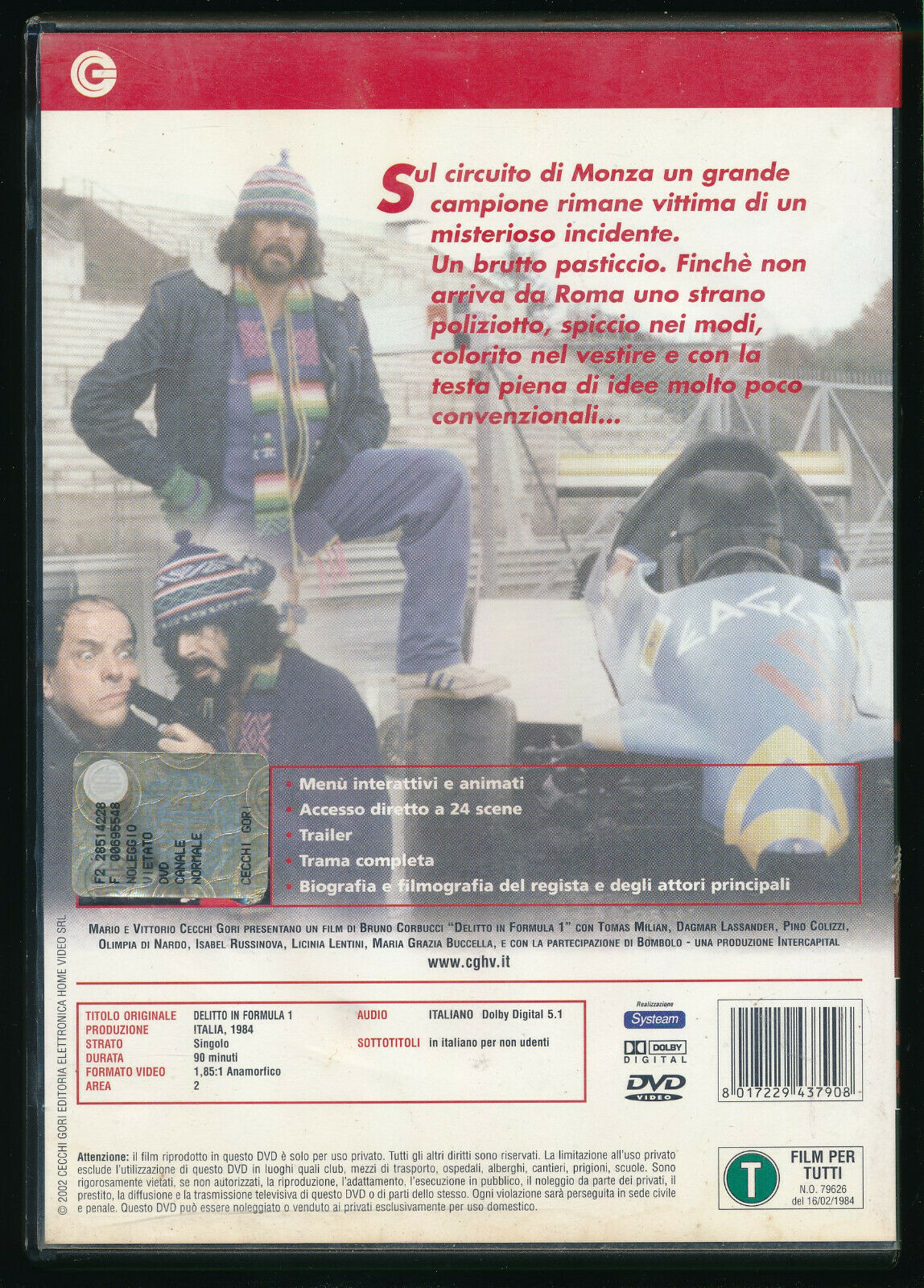 EBOND Delitto In Formula 1 DVD D560403