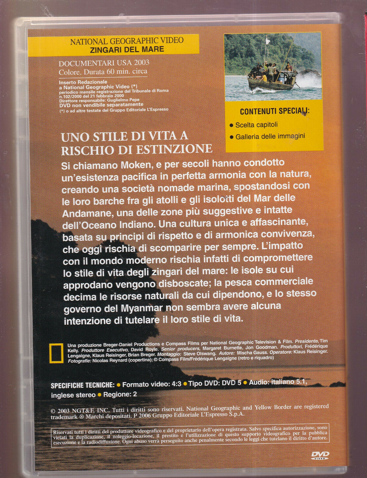 EBOND Zingari Del Mare National Geographic  DVD D560625